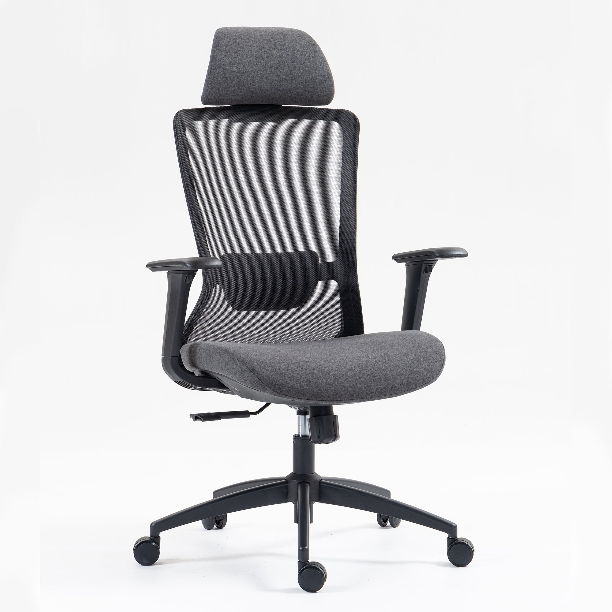 Silla SIT ejecutiva de oficina 300 lb, en color negro o gris nylon, poliéster, transpirable, tela | SIT-8322H-BK | SIT-8322H-GR