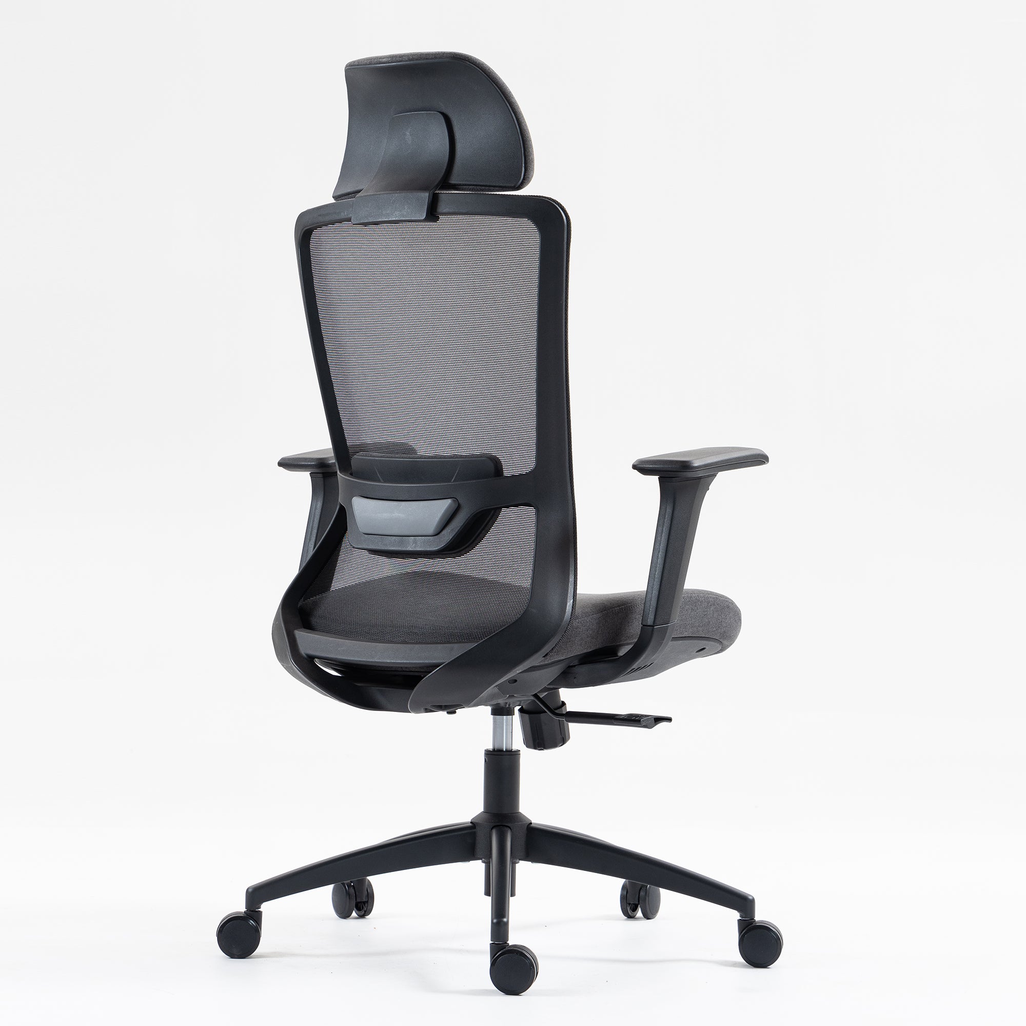 Silla SIT ejecutiva de oficina 300 lb, en color negro o gris nylon, poliéster, transpirable, tela | SIT-8322H-BK | SIT-8322H-GR