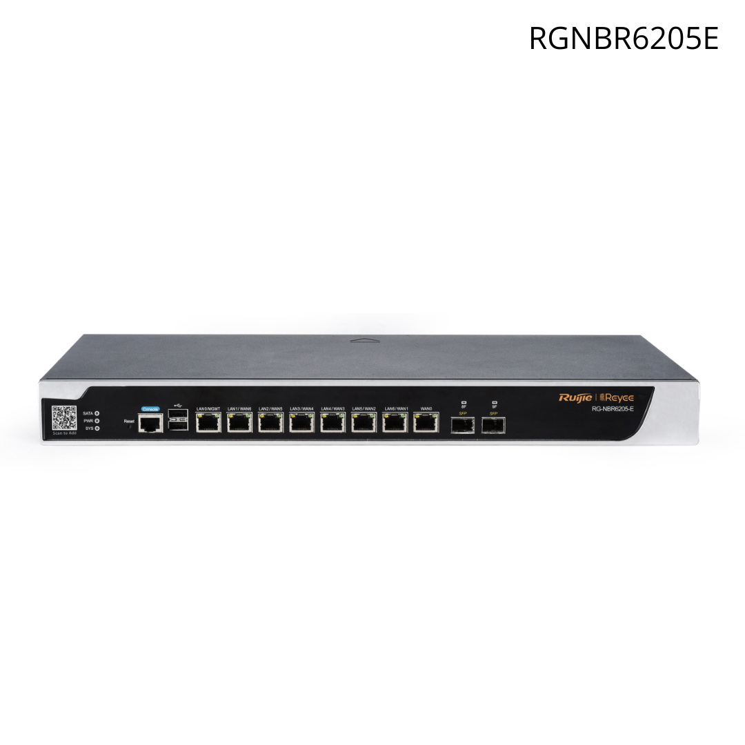 Router de seguridad de alto rendimiento gestionable en la nube, 2 puertos SFP, hasta 500 clientes RGNBR6205E
