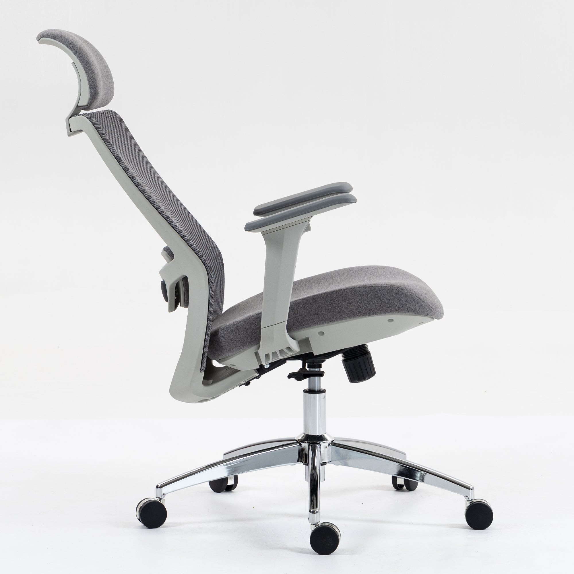 Silla SIT ejecutiva de oficina 300 lb, en color negro o gris nylon, poliéster, transpirable, tela | SIT-8322H-BK | SIT-8322H-GR