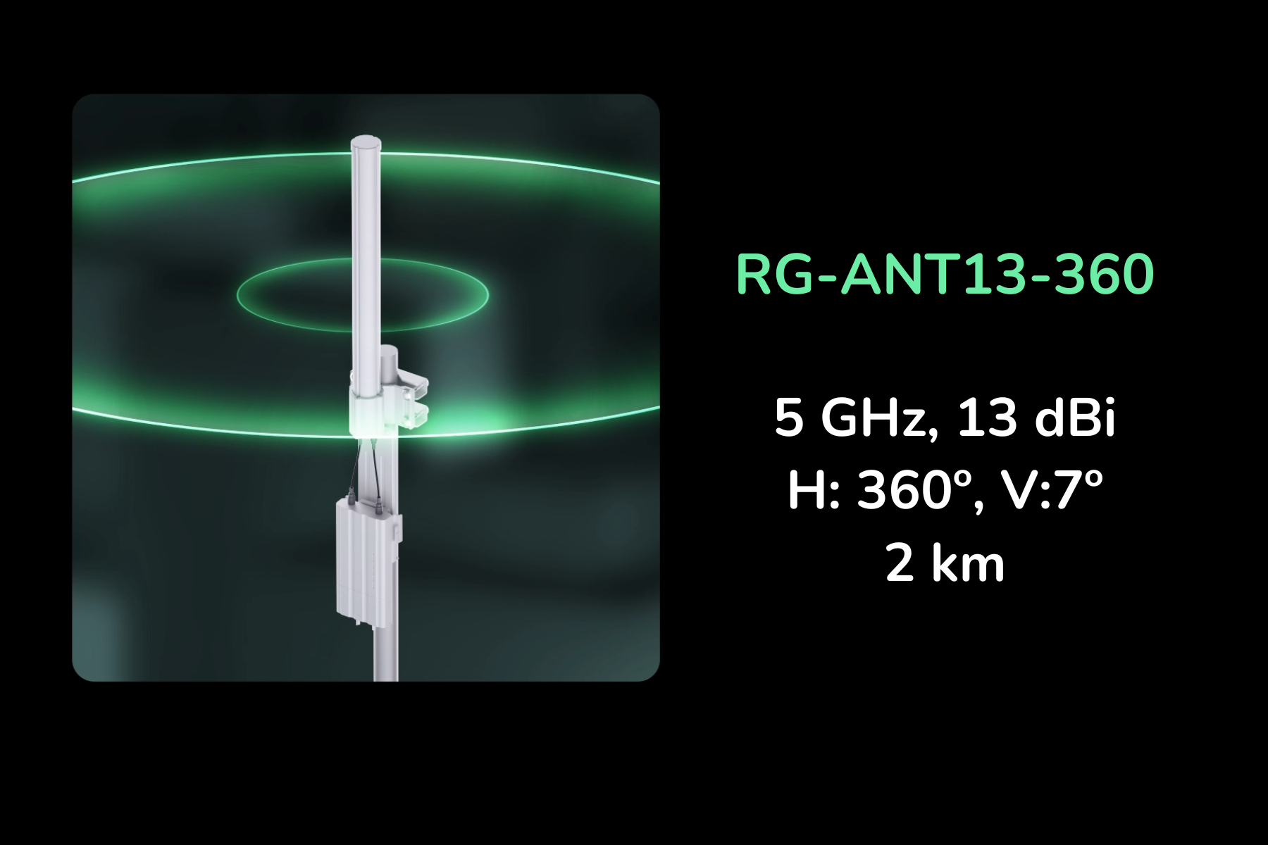 ANTENA SECTORIAL 5 GHZ, RUIJIE, HASTA 2 KM DE TRANSMISIÓN INALÁMBRICA, IP55, GESTIÓN EN LA NUBE