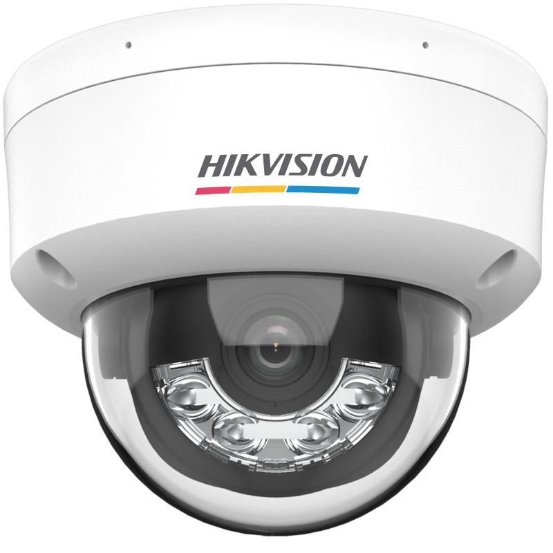 Cámara HIKVISION IP 4MP ColorVu 3.0 IR 30 m, lente 2.8 mm, SD hasta 512, micrófono IP67 IK08 | DS-2CD1147G3-LIU