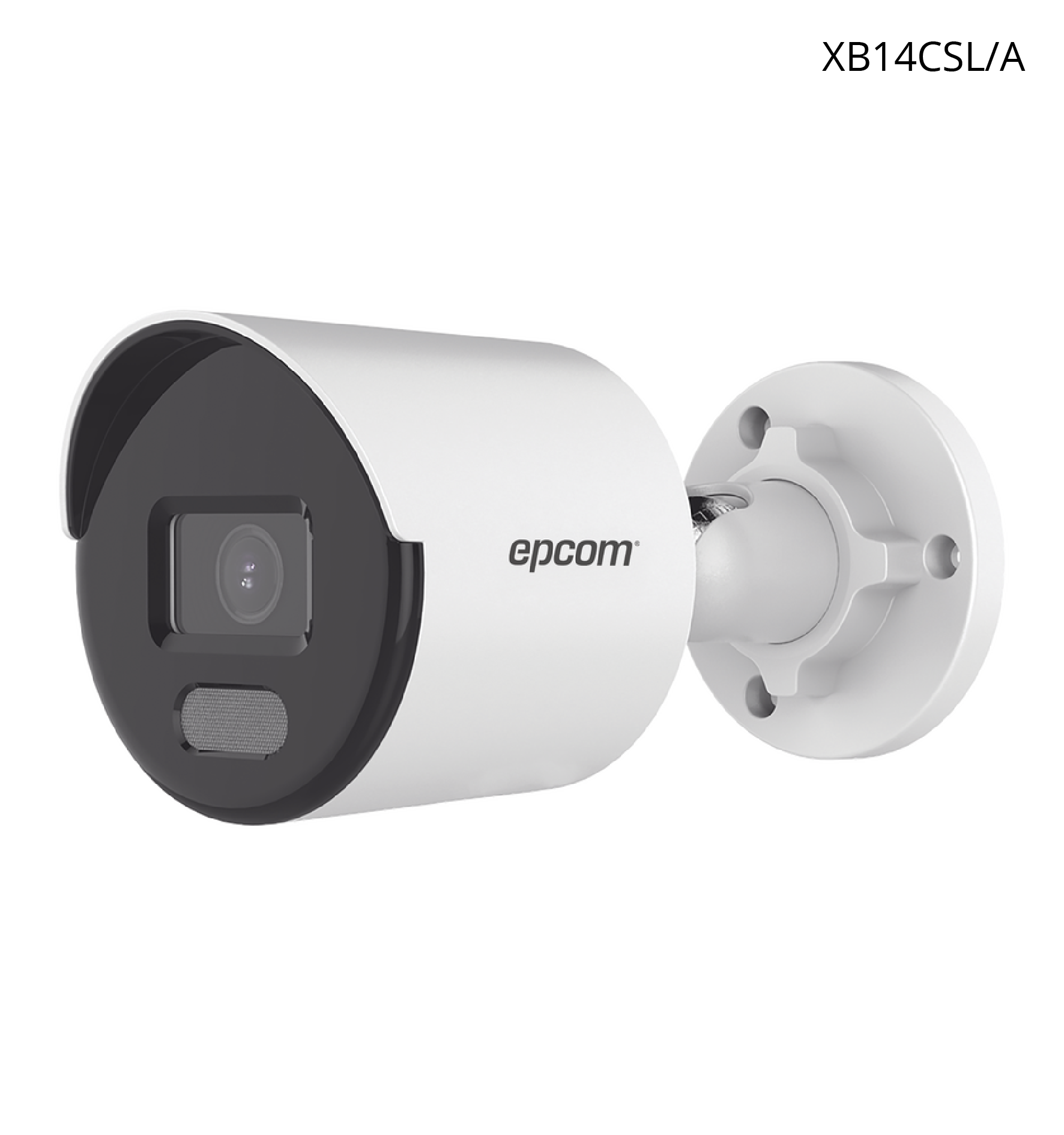 Cámara Epcom Bala IP 4 MP, Color Plus, Lens 2.8 mm, 30 MTS IR EXIR, Micrófono, SensePlus Lite.