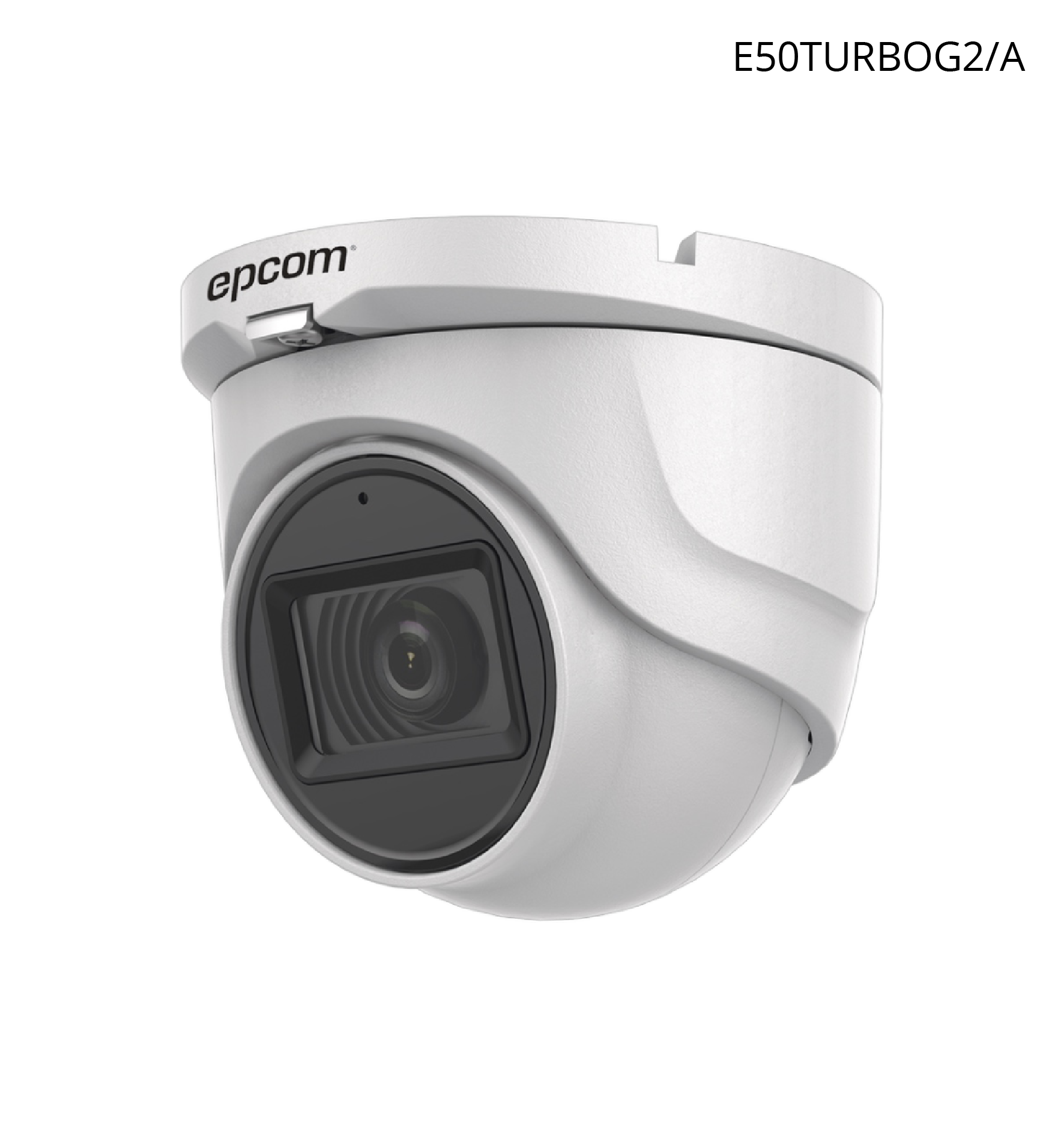 Cámara Epcom Turret de 5MP TurboHD, Visión 85.5°, Exterior IP67, Micrófono Integrado.