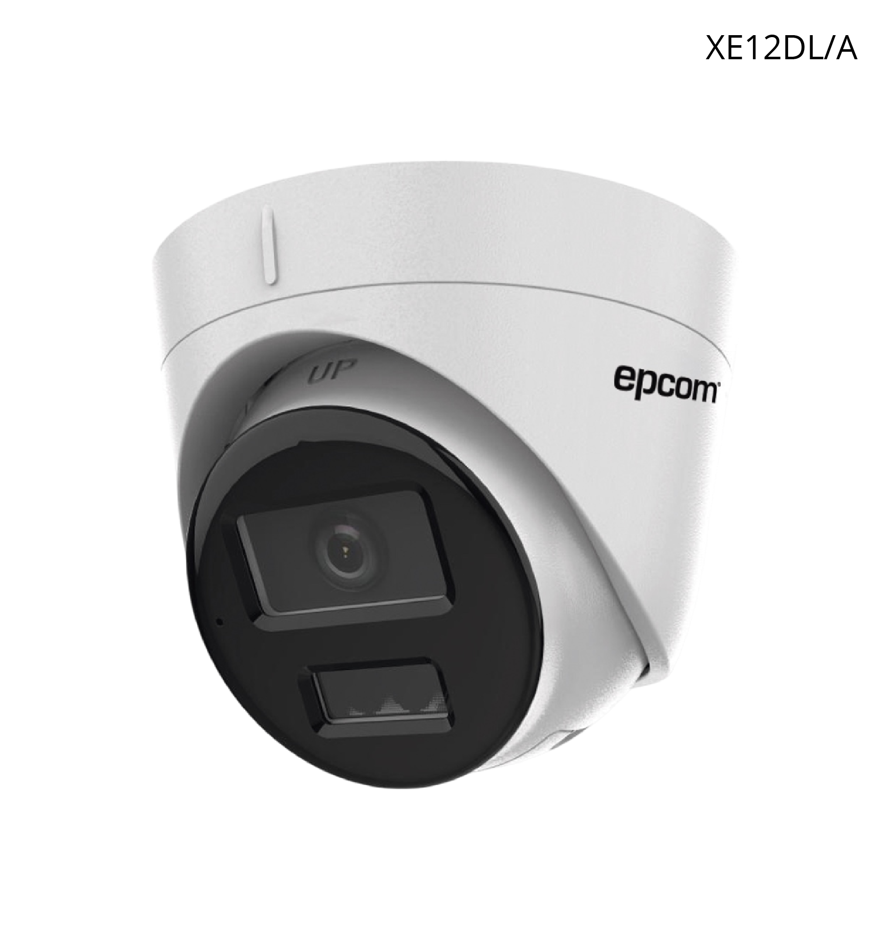 Cámara Epcom IP 2MP, Turret, Lente 2.8 mm, 30 MTS IR, Micrófono Integrado, IP67, POE, SensePlus Lite.