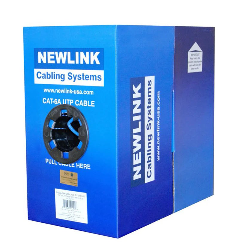 Cable UTP CAT6 Newlink, Certificado, 100% Cobre, Azul, 1000 Pies, Interior.