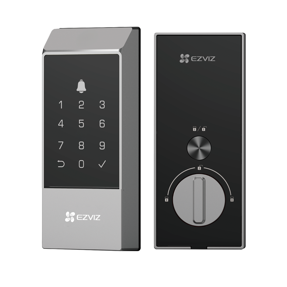 CERRADURA EZVIZ,DE PASADOR, HUELLA,NUMERICO,TARJETA, DESBLOQUEO DESDE LA APP, TIPO C