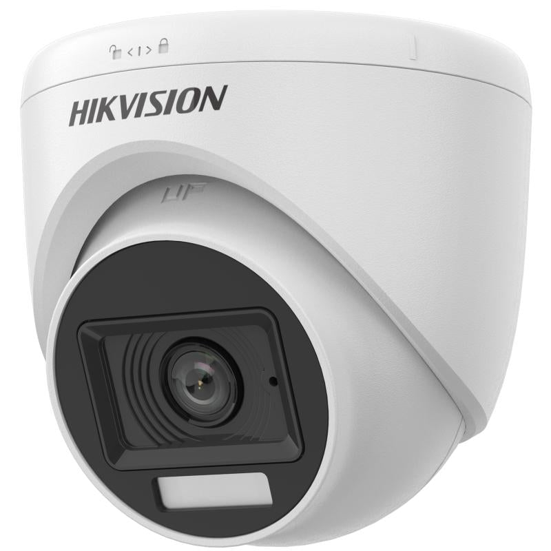 Cámara hikvision turbo hd domo 1080p híbrida b/n colorvu lente 2.8 mm ip67 micrófono integrado