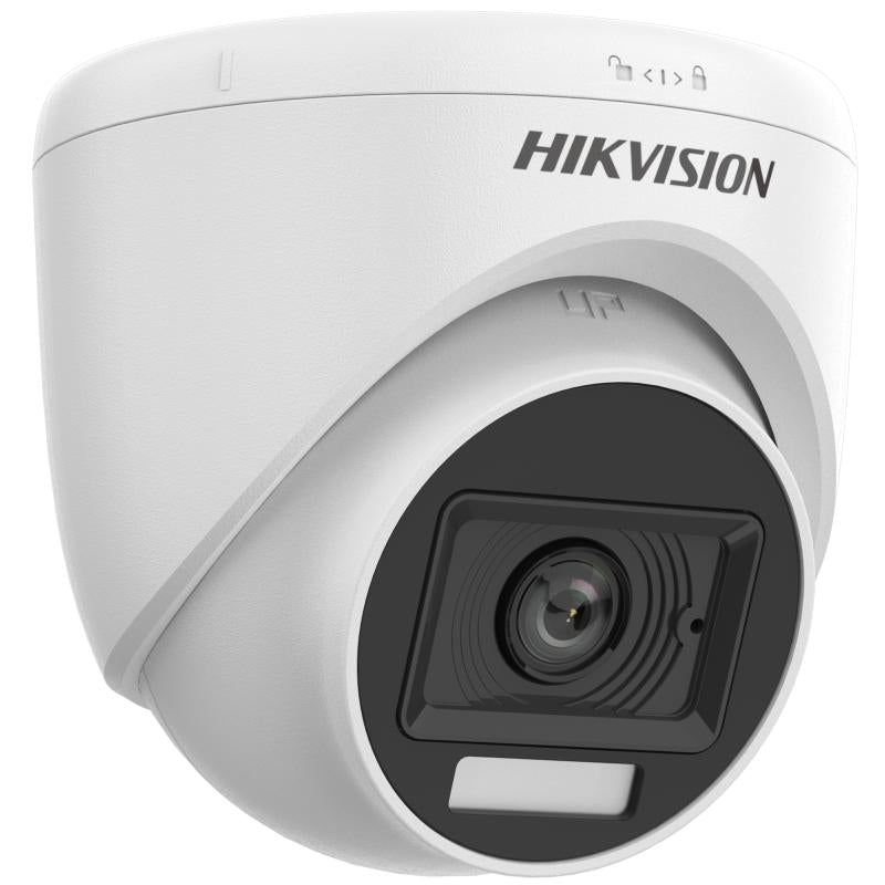 Cámara hikvision turbo hd domo 1080p híbrida b/n colorvu lente 2.8 mm ip67 micrófono integrado
