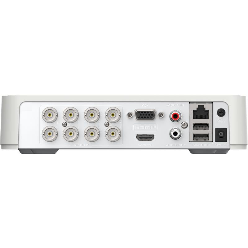 DVR Hikvision 8CH 1080p lite AcuSense lite audio por coaxitrón y bidireccional H.265+ 2CH IP HDD 4tb