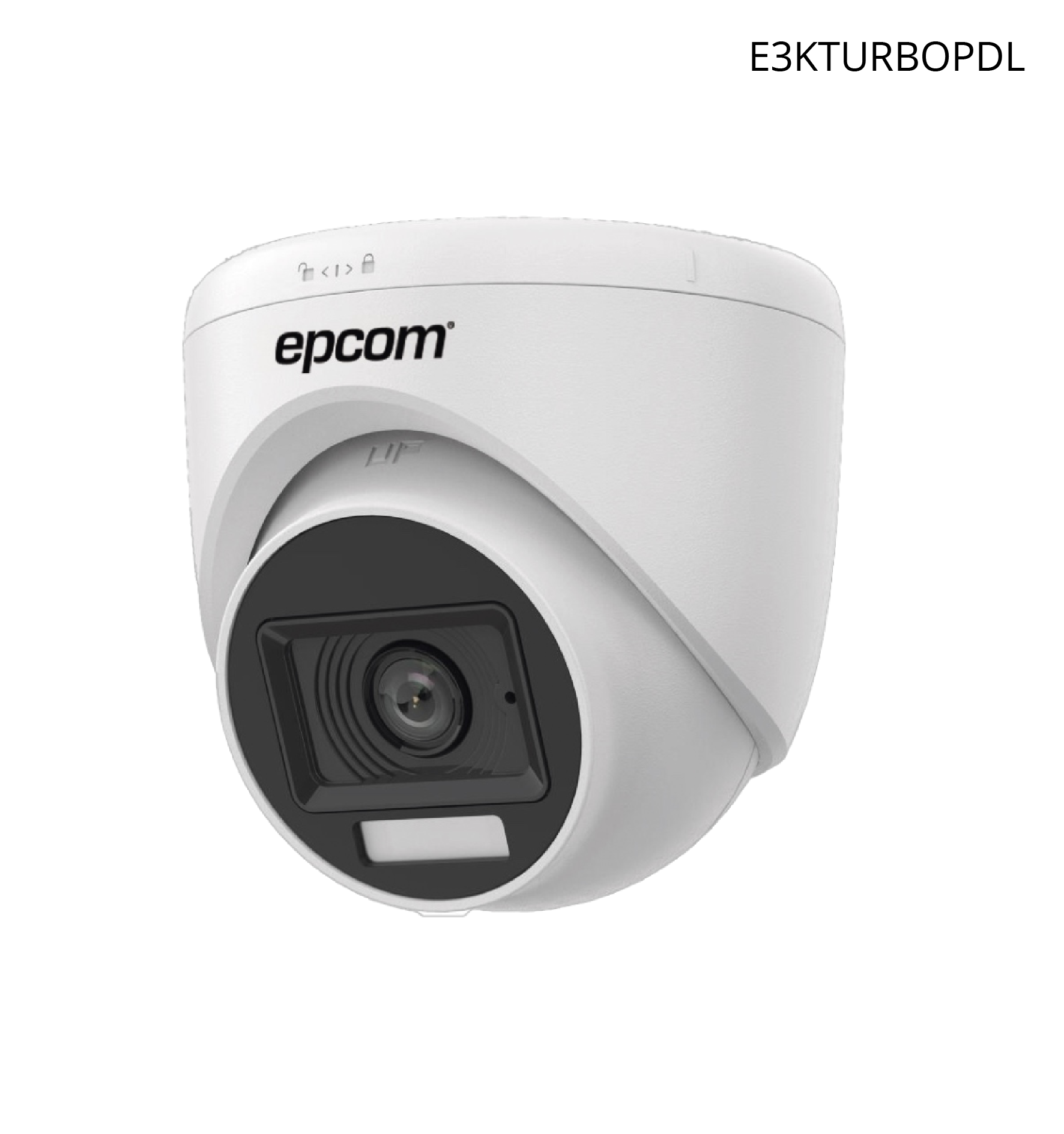 Cámara Epcom Turret 5MP 3K, TurboHD, Lente 2.8 mm, Dual Light, 20 MTS IR + 20 MTS Luz Blanca, Metal, IP67.