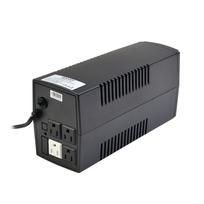 UPS Epcom de 500VA/300W. Regulador de Voltaje AVR, batería de 7 Ah. 4 Tomas NEMA 5-15R.