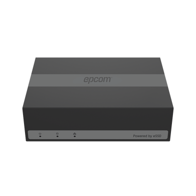 Mini DVR Epcom 2MP, 8 Canales + 2 Canales IP, Unidad de Estado Solido de 480GB.