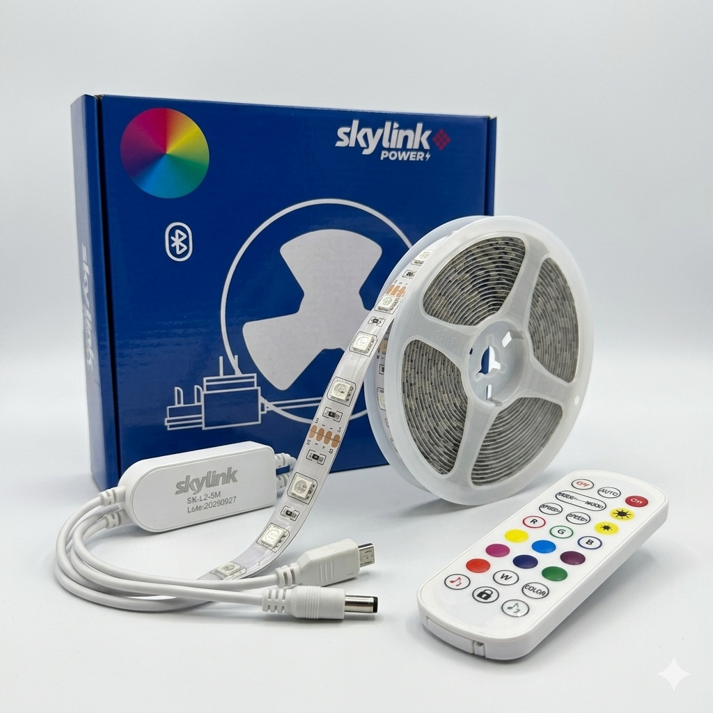 Cinta LED SKYLINK RGBW AC100-265V IP20, rollo 5mts 60LEDS/M | SK-L2-M5