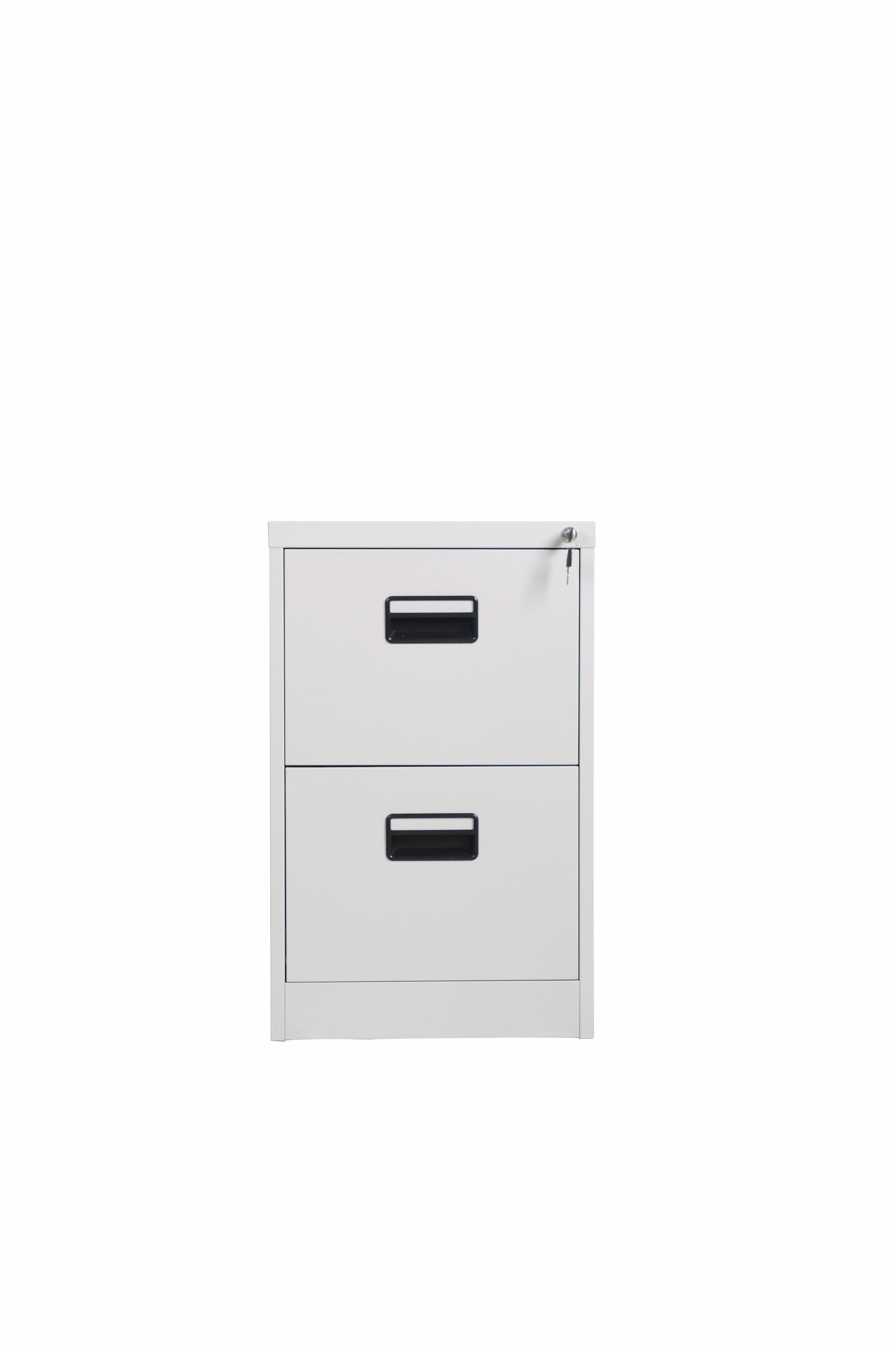 Archivero Vertical iOffice, 2 Cajones, Acero, Color gris claro, Cerradura con 2 llaves.