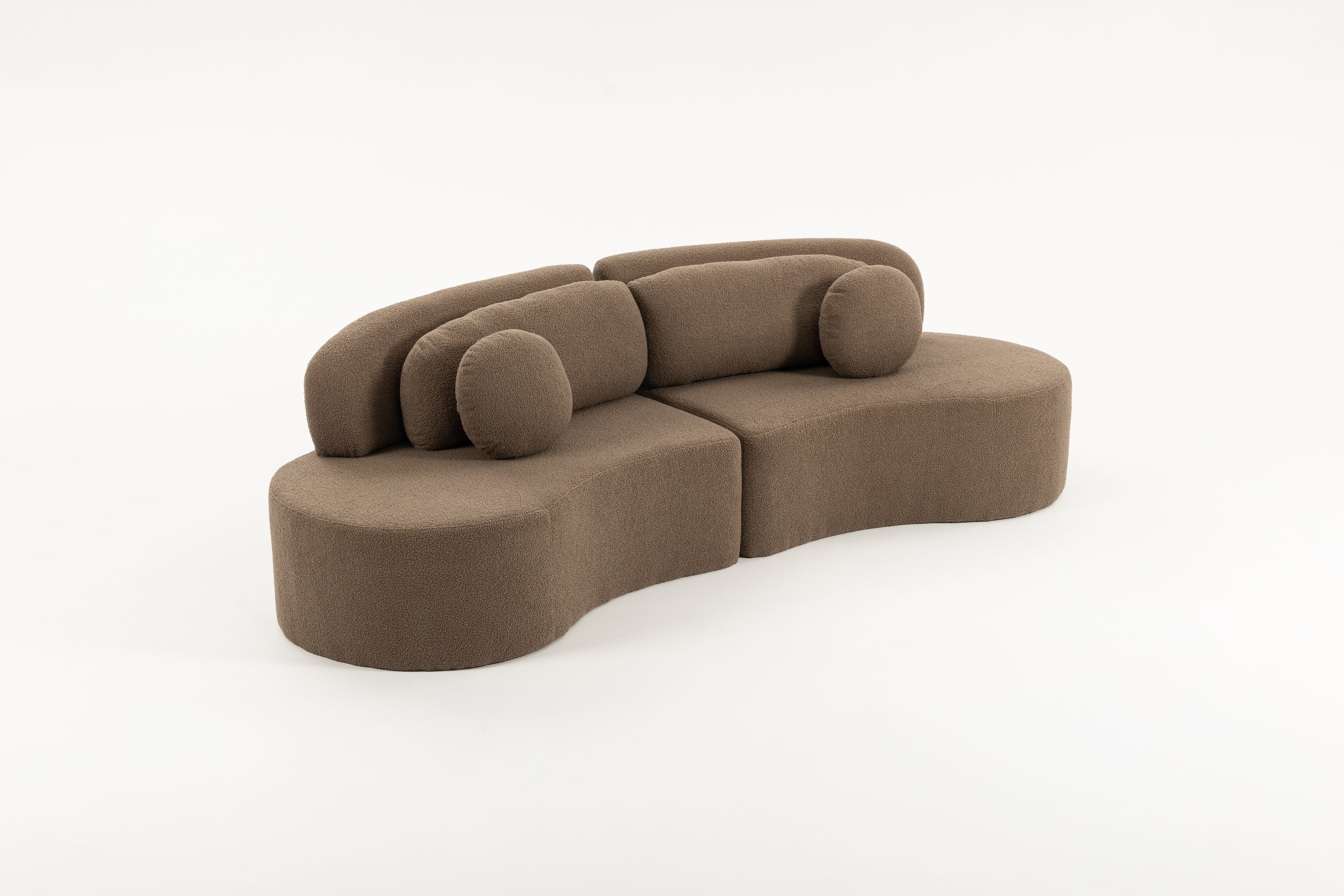 Sofá SIT Ovalia de alta densidad color beige, azul, cade / medidas 267 x 96 x 76 cm / SIT-OVALIA