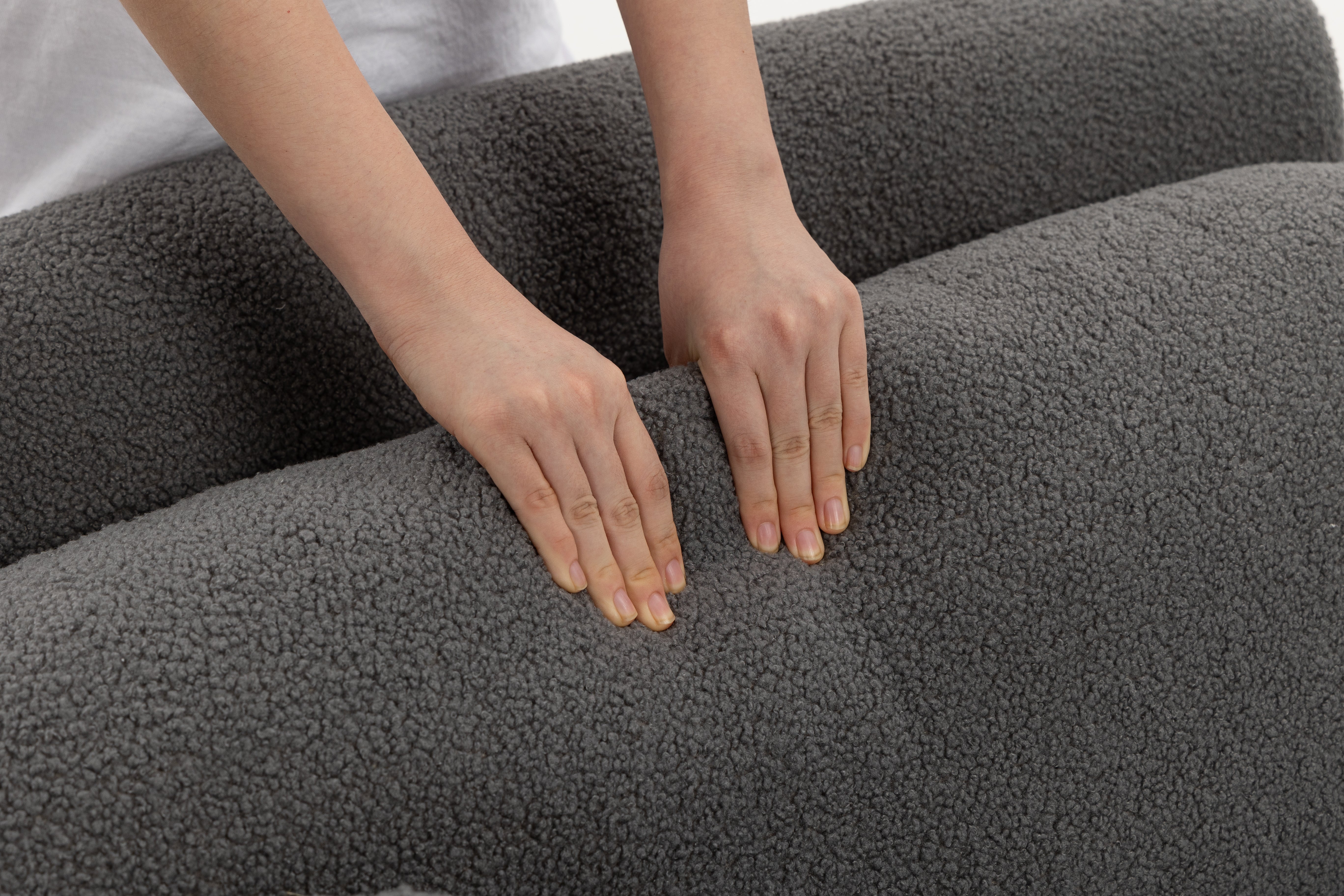 Sofá SIT Ovalia de alta densidad color beige, azul, cade / medidas 267 x 96 x 76 cm / SIT-OVALIA