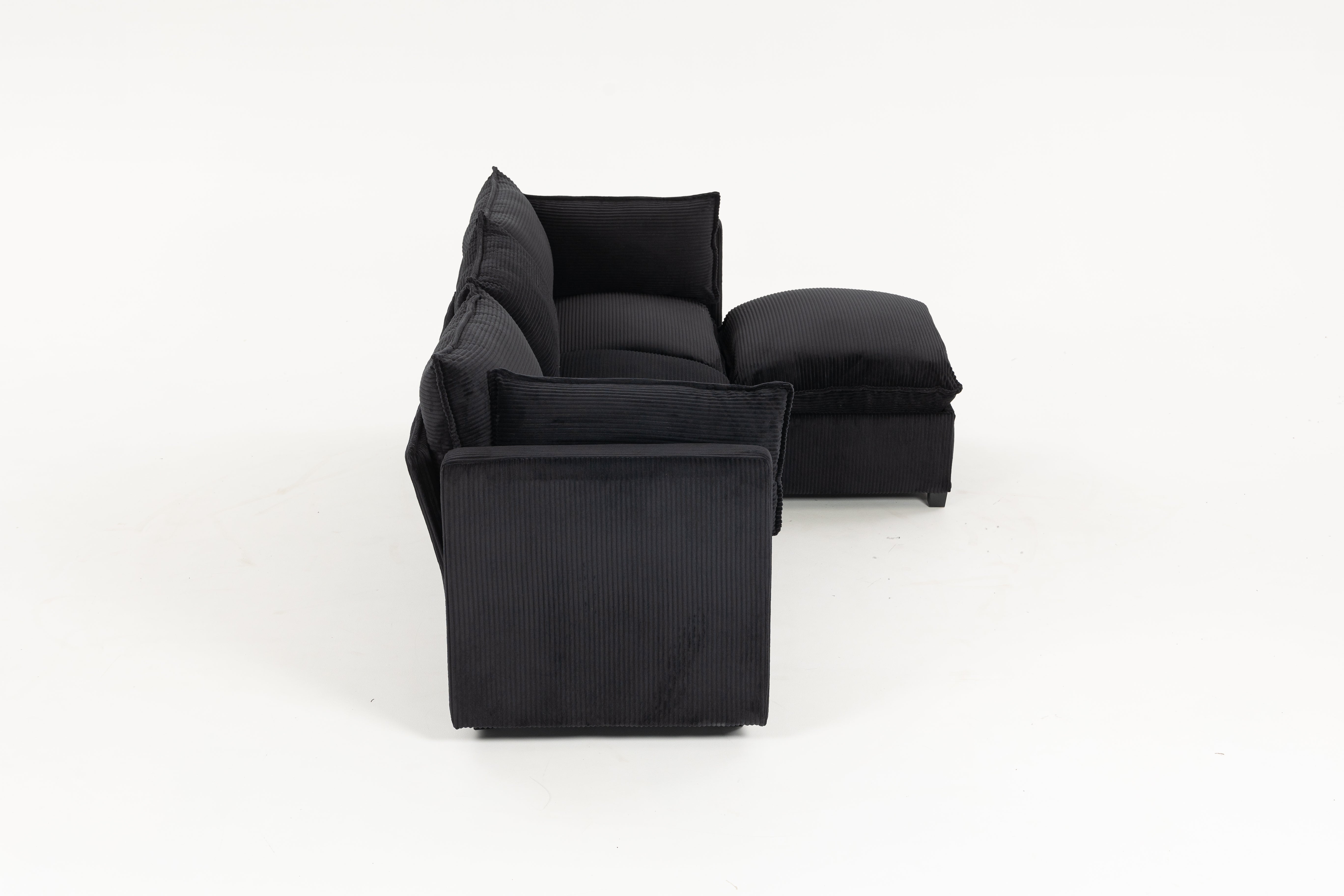 Sofá SIT Louren foam de alta densidad color beige, negro, gris / medida 212 x 155 x 68/84 cm / SIT-LOUREN