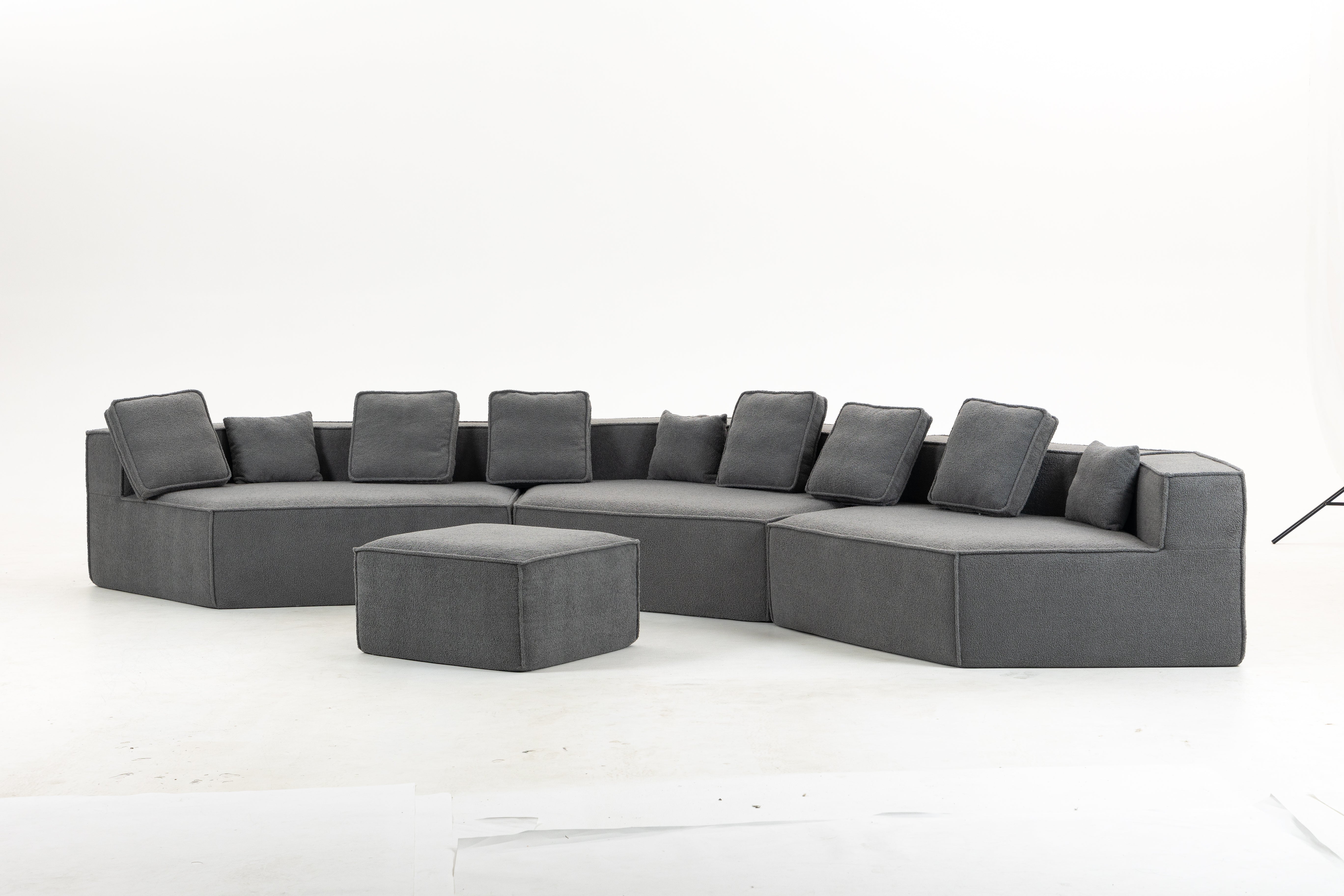 Sofá SIT Tessa foam de alta densidad color beige o gris azul / medida 460 x 198.5 x 66.5 cm SIT-TESSA