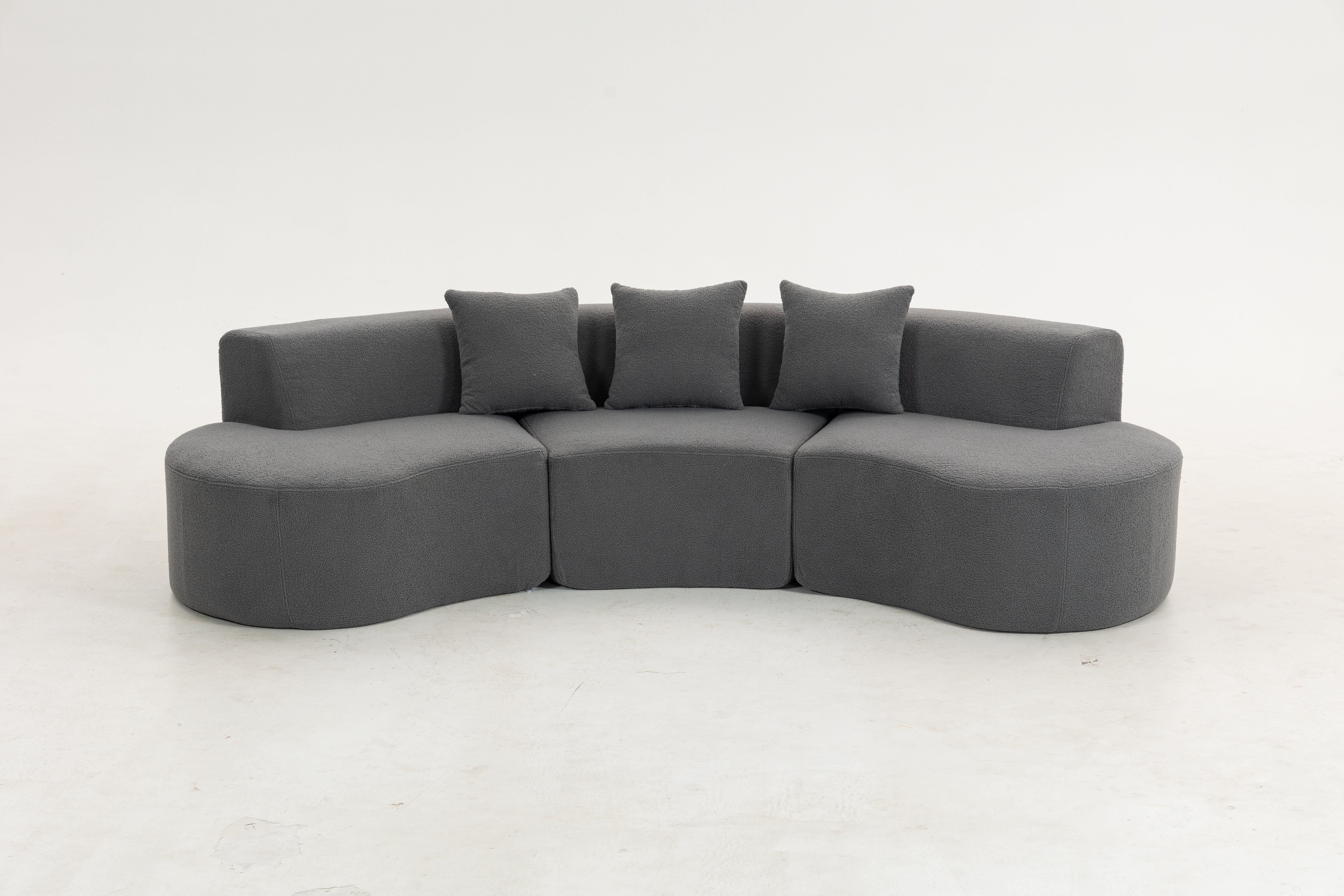 Sofá SIT Elisse foam de alta densidad color azul gris / medidas 284 x 133.5 x 68 cm SIT-ELISSE