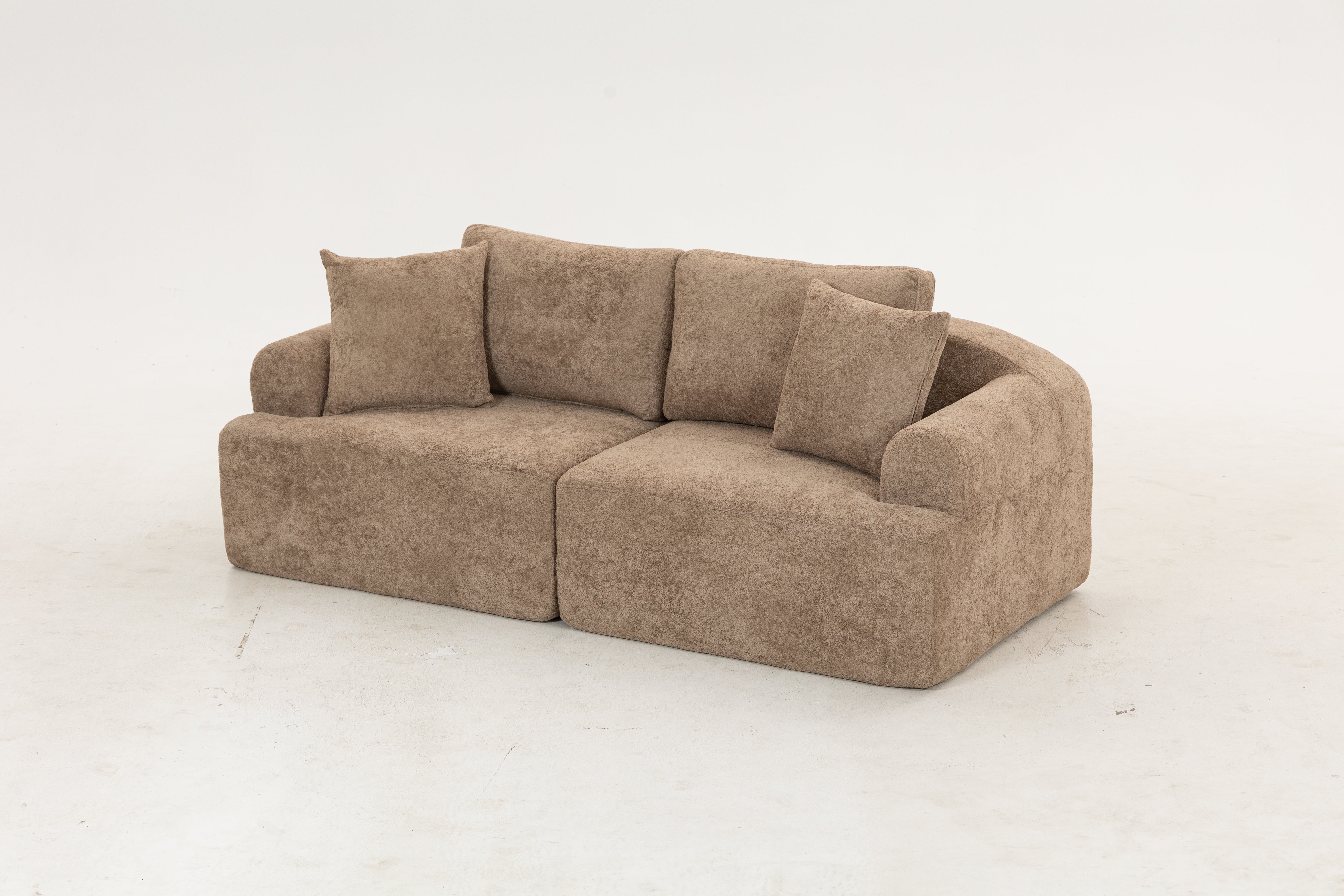 Sofá SIT Velora foam de alta densidad, colores café, gris oscuro o blanco gris / medidas 200 x 90 x 74 cm / SIT-VELORA