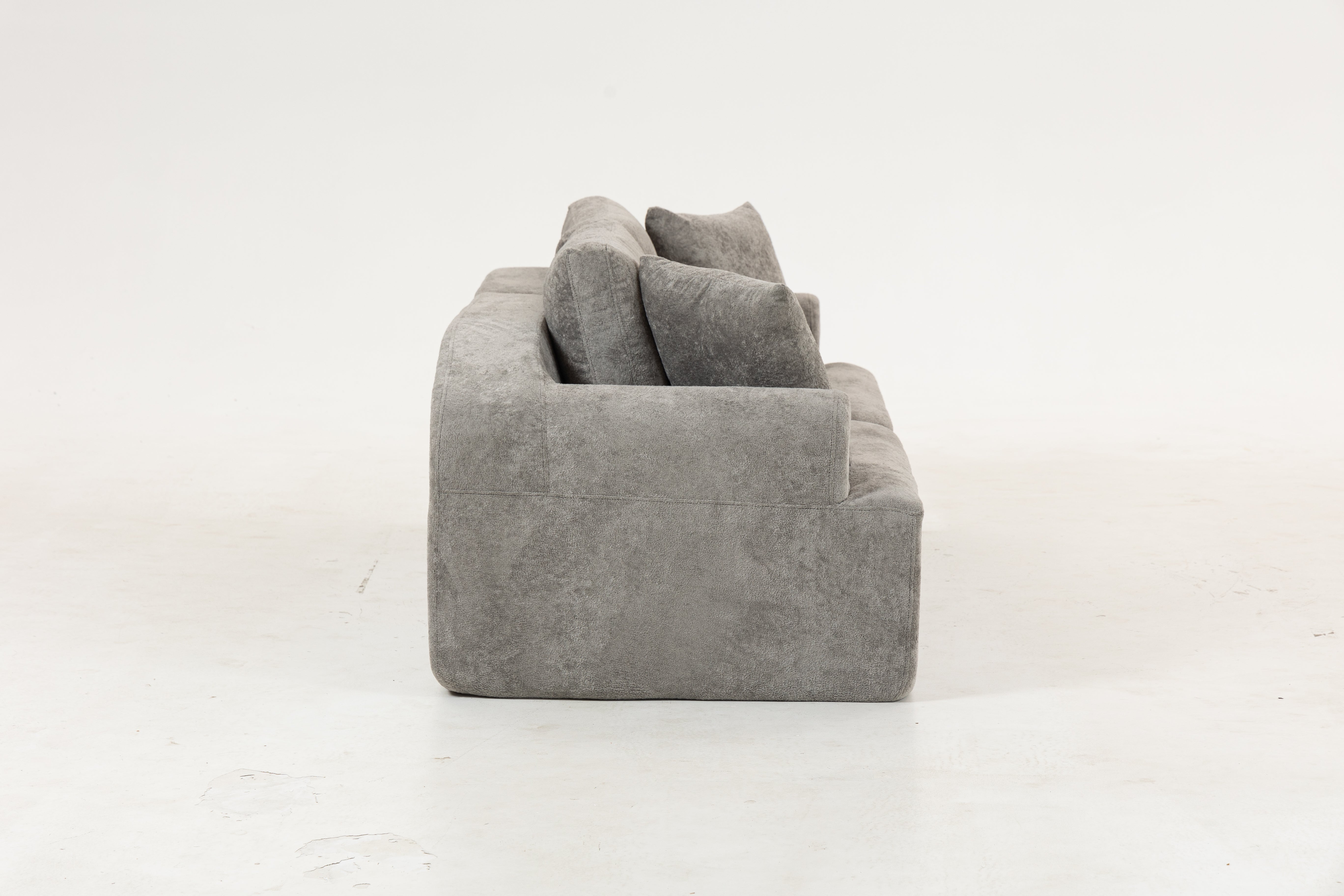 Sofá SIT Velora foam de alta densidad, colores café, gris oscuro o blanco gris / medidas 200 x 90 x 74 cm / SIT-VELORA