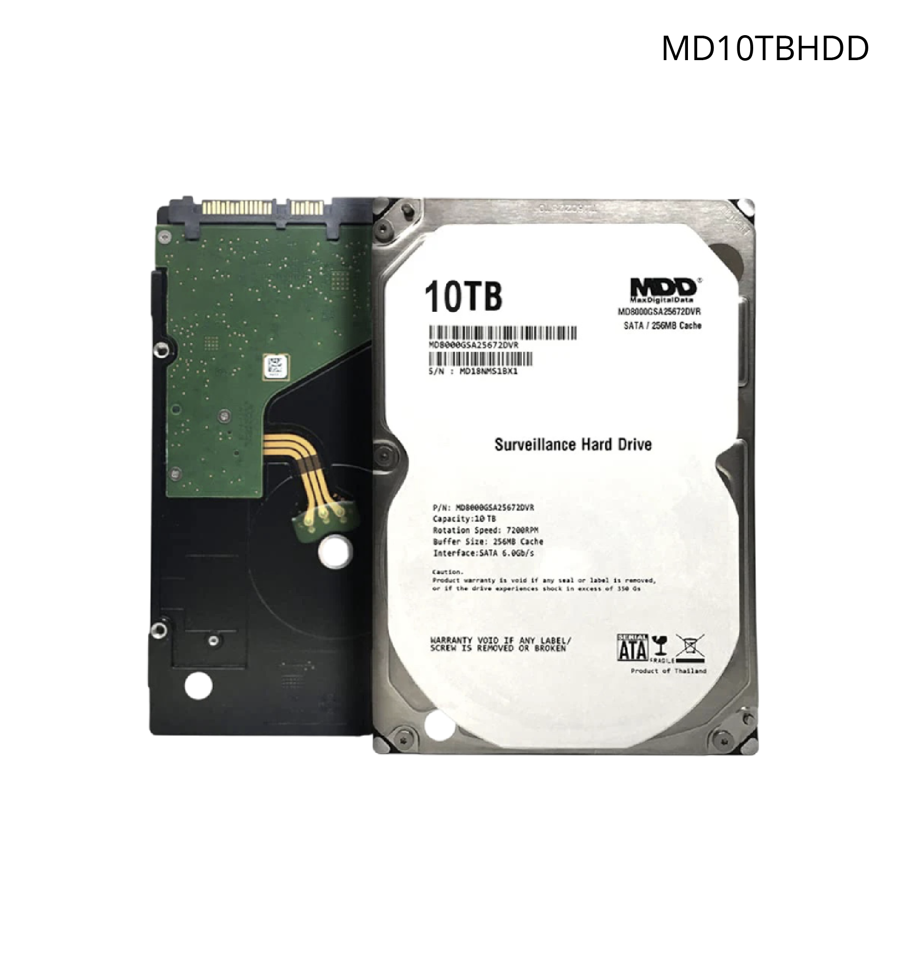 Disco Duro Sata Max Digital de 10TB. Optimizado para Soluciones de Videovigilancia.