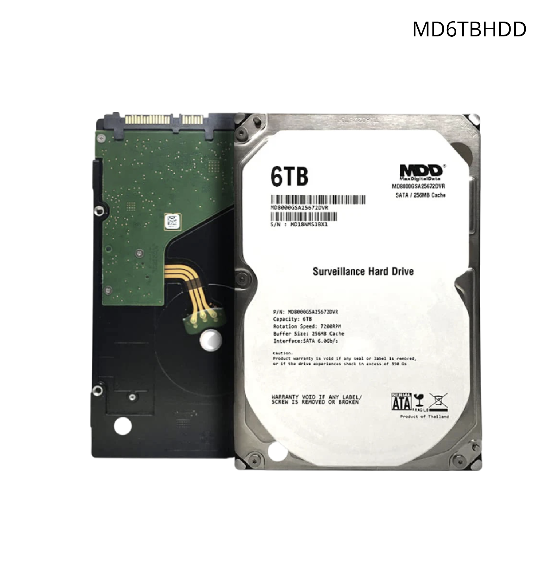 Disco Duro Sata Max Digital de 6TB. Optimizado para Soluciones de Videovigilancia.