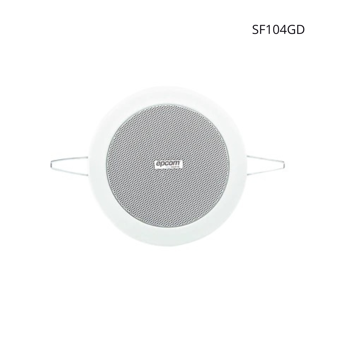Parlante 4" Epcom ProAudio, Montaje en Techo, 3-6W, 70/100V, Metálico, Resistente a Humedad.