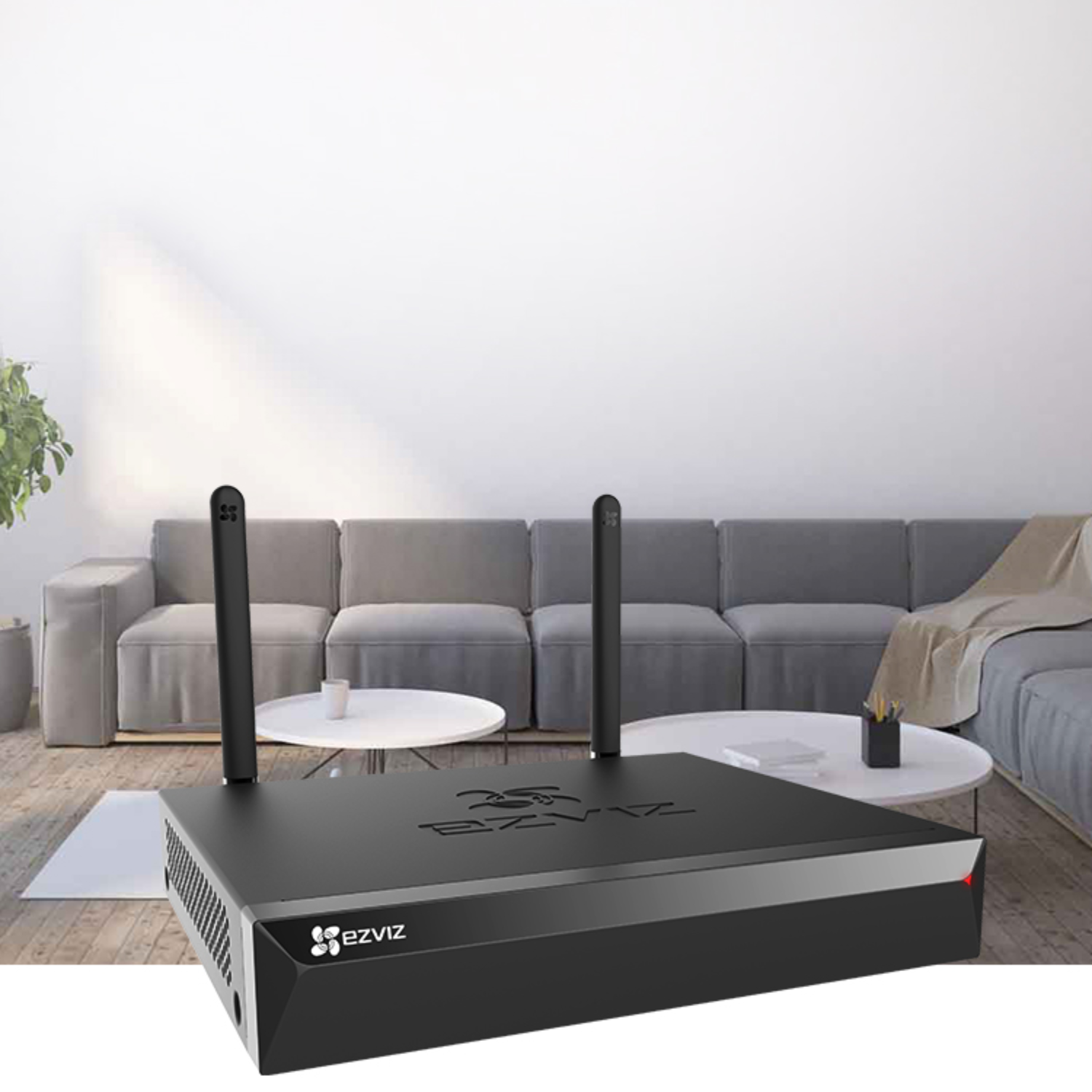 NVR Inalámbrico EZVIZ 8 canales, calidad de video 3K, 100 mts alcance, HDMI/VGA.