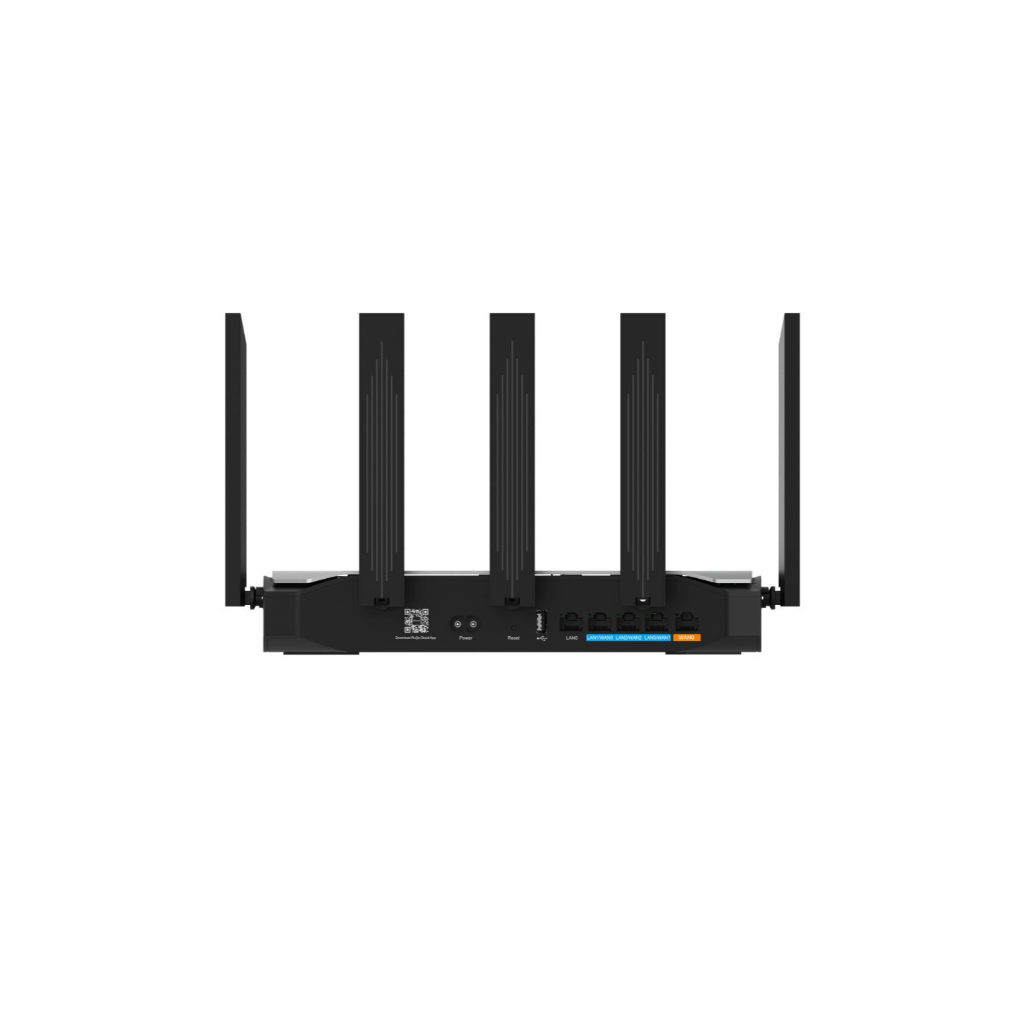 Router inalámbrico Ruijie WiFi 6, todo en uno, 2976 Mbps, 180 usuarios, 5 puertos GE, 5 antenas externas