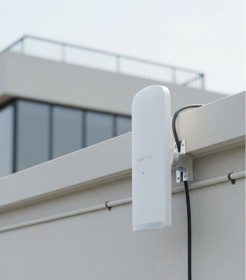 AP Ruijie integrado multipunto sectorial de 120° de 15 dBi compatible con Airmetro hasta 16 clientes RGEST450G