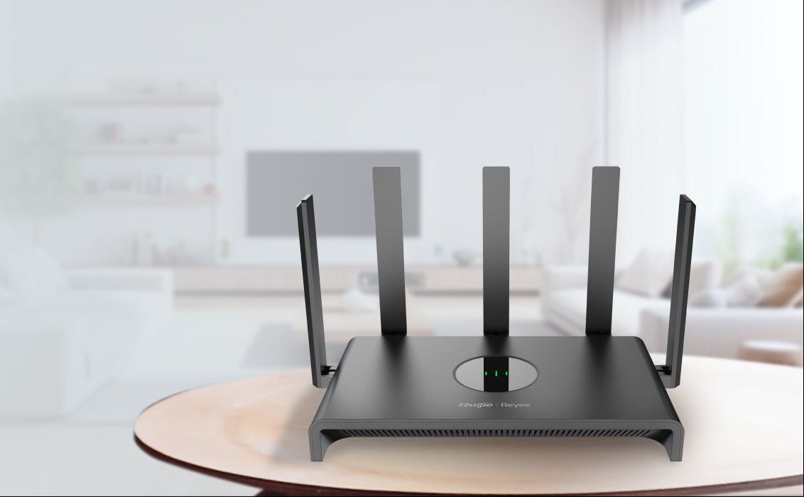 Router Ruijie mesh gigabit de doble banda Wi-Fi 5, 1300m, 5 antenas omnidireccionales
