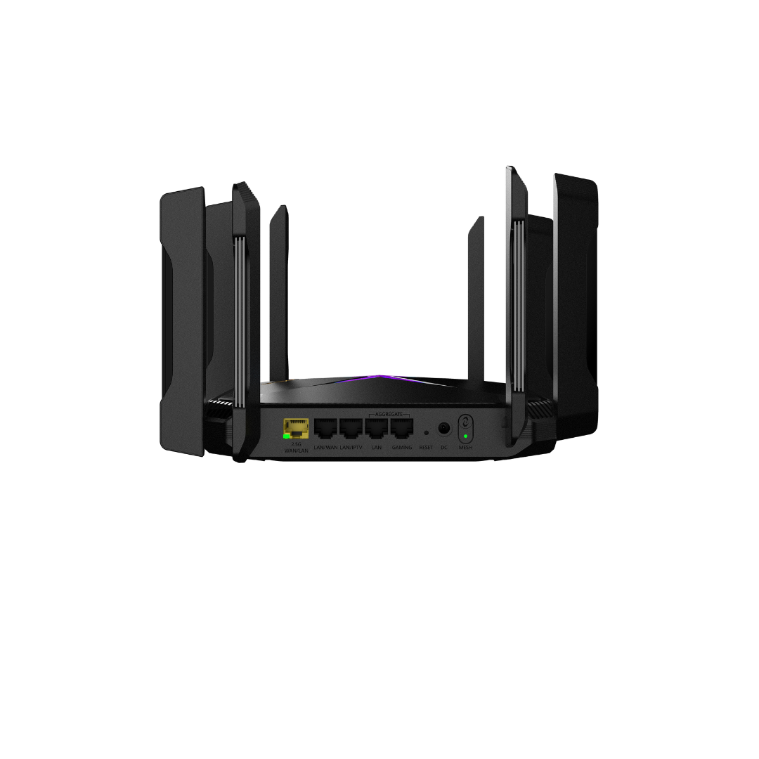 Router Ruijie 8 antenas, inalámbrico mesh, gaming, suma ancho de banda, 4 puertos LAN gigabit, WiFi 6 RGEW6000GX