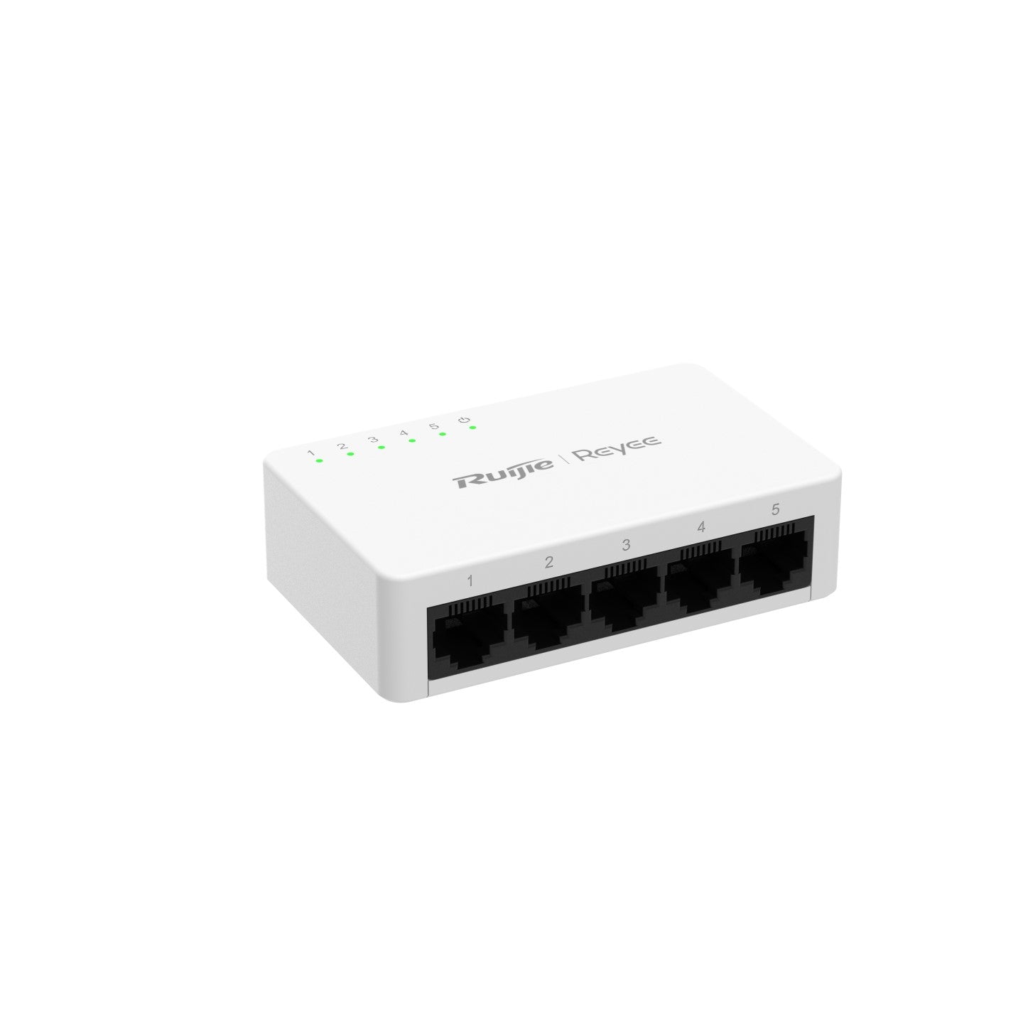 Switch Ruijie de 5 puertos RJ45, velocidades de 10/100/1000 Mbps, tecnología de ahorro de energía RGES05GL