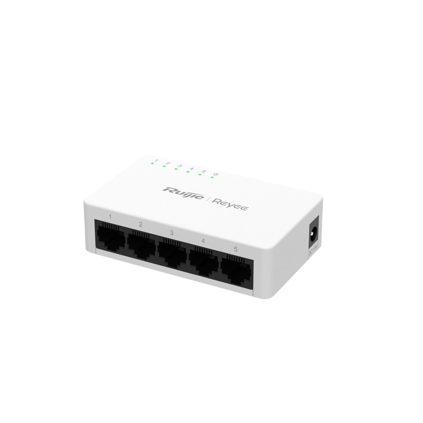 Switch Ruijie de 5 puertos RJ45, velocidades de 10/100/1000 Mbps, tecnología de ahorro de energía RGES05GL