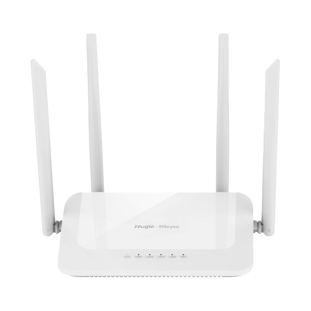 Router inalámbrico Ruijie Wifi Doble Banda / 1 Puerto Wan 10/100 y 3 Puertos Lan / Hasta 1200 Mbps.