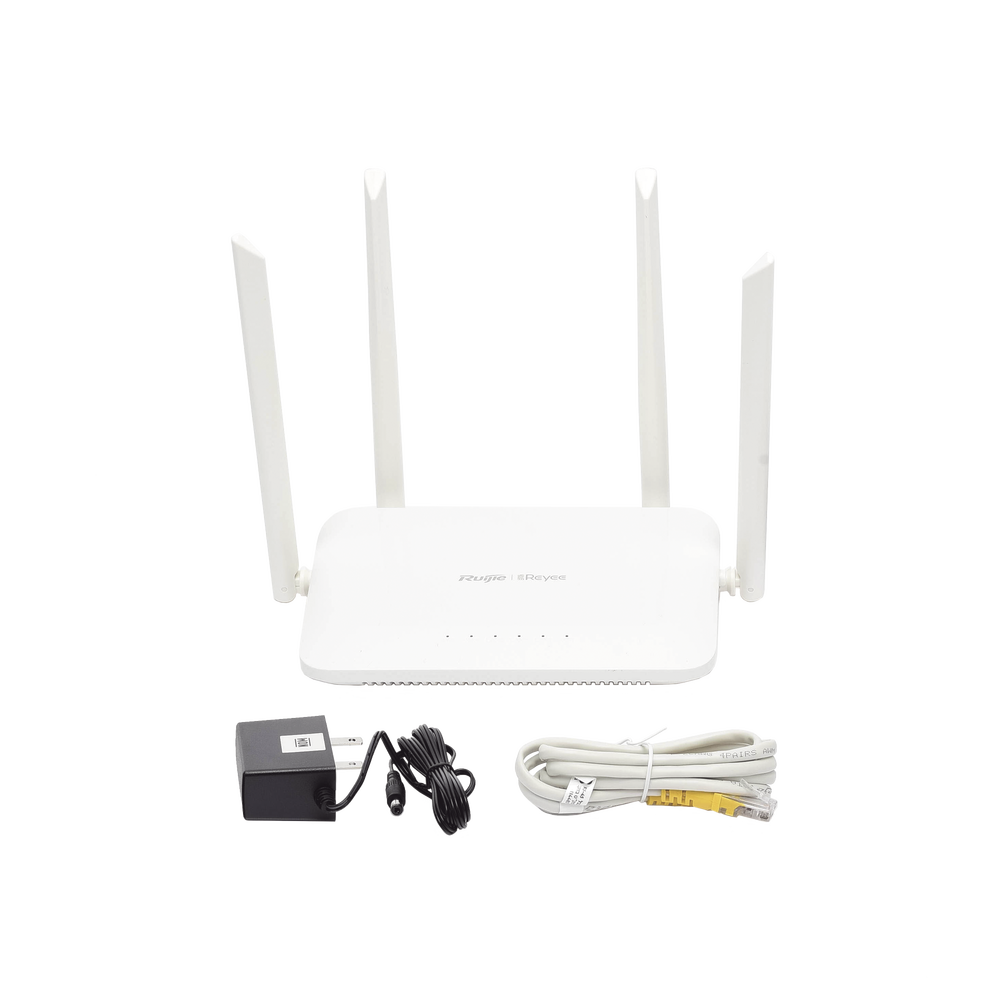 Router inalámbrico Ruijie Wifi Doble Banda / 1 Puerto Wan 10/100 y 3 Puertos Lan / Hasta 1200 Mbps.