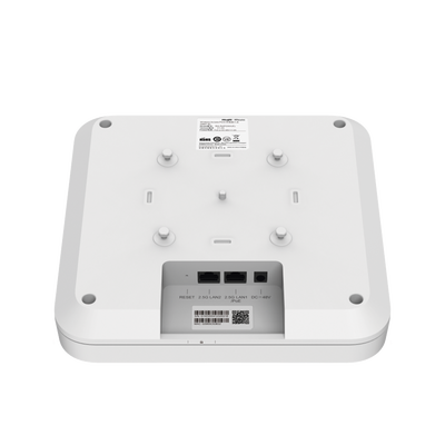 Punto de Acceso Ruijie / Doble Puerto Gigabit 2.5G Wi-Fi 6 / Interior / Hasta 5.9 Gbps / MU-MIMO 4x4