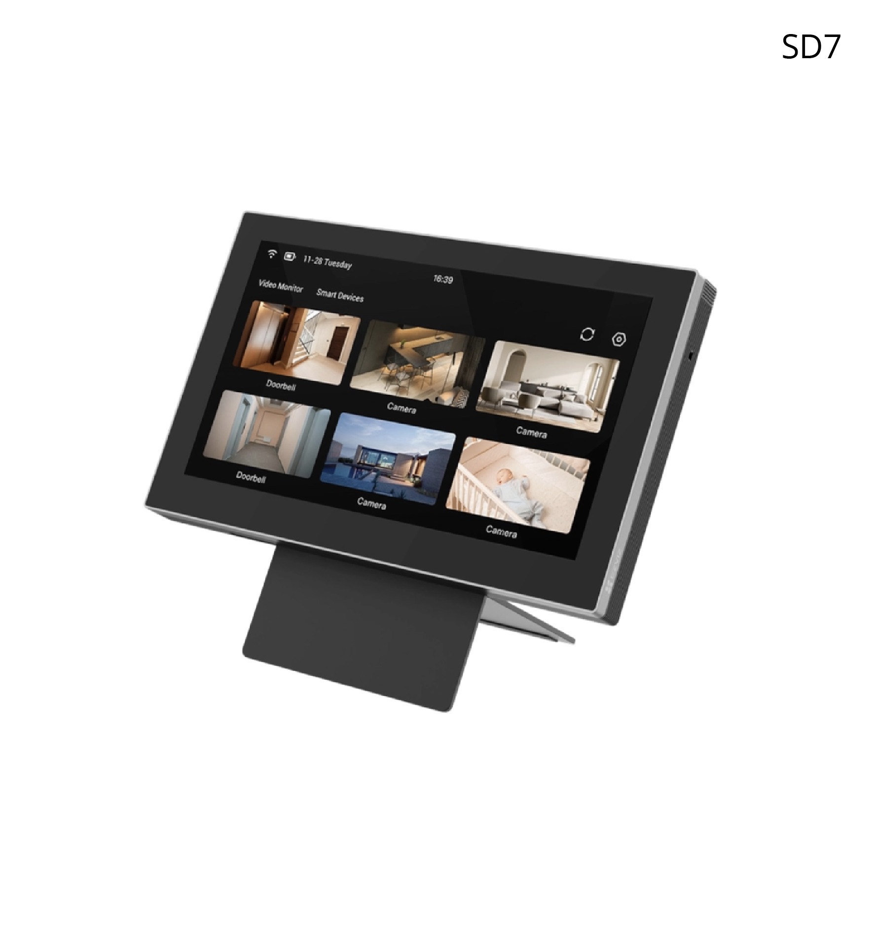 Monitor Inteligente EZVIZ, Pantalla táctil 7", audio 2 vías, batería recargable 4,600 MAH, carga "C".