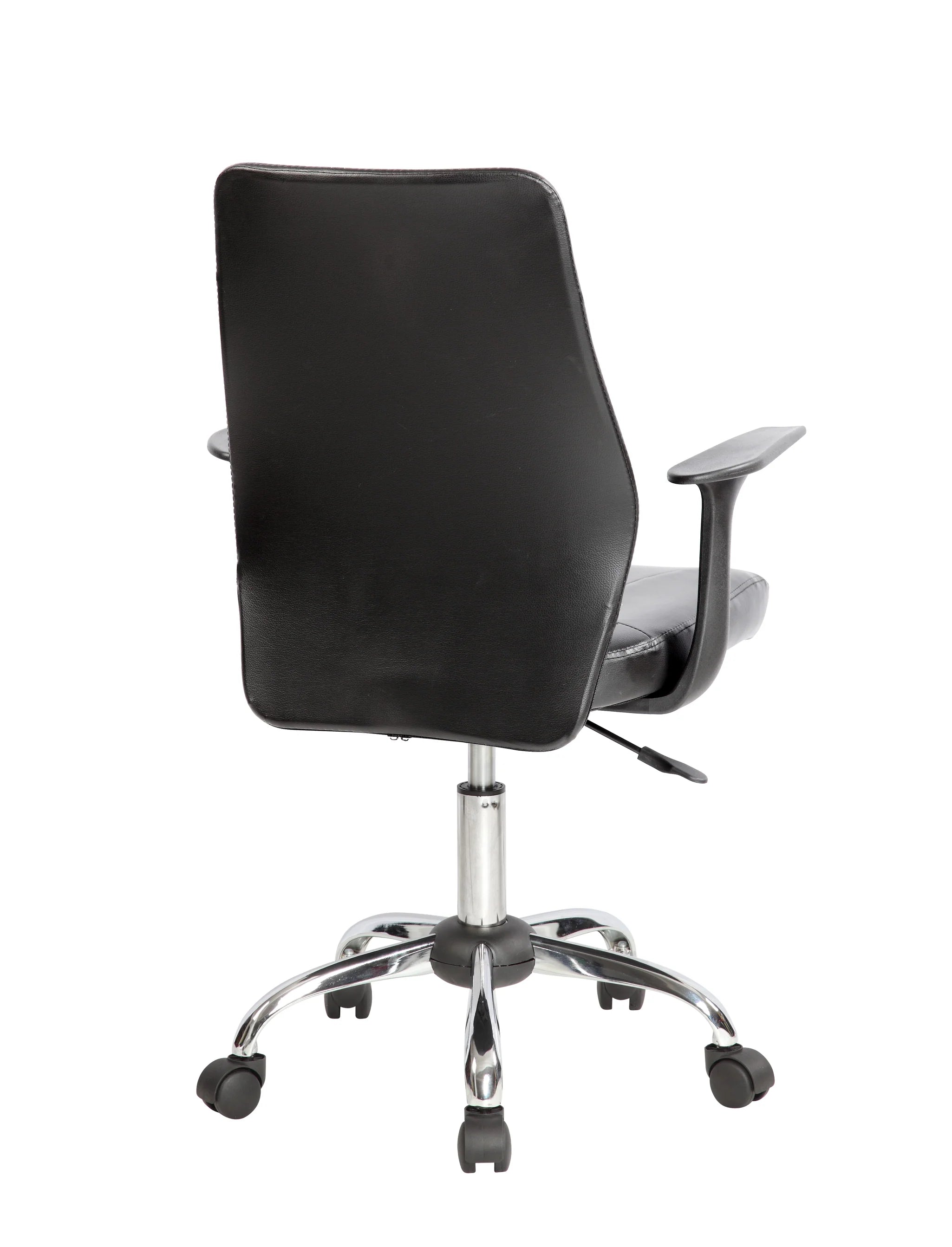 Silla SIT Ejecutiva, cuero sintético, asiento acolchonado. Color Negro. Peso: 250Lbs.
