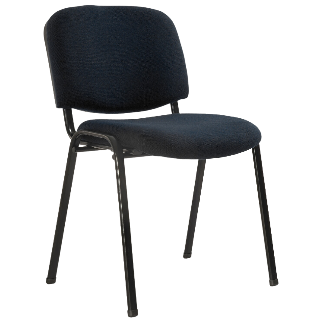 Silla SIT para Visitante o de Espera, sin brazo, sillón acolchonado. Color Negro. Peso: 250Lbs.