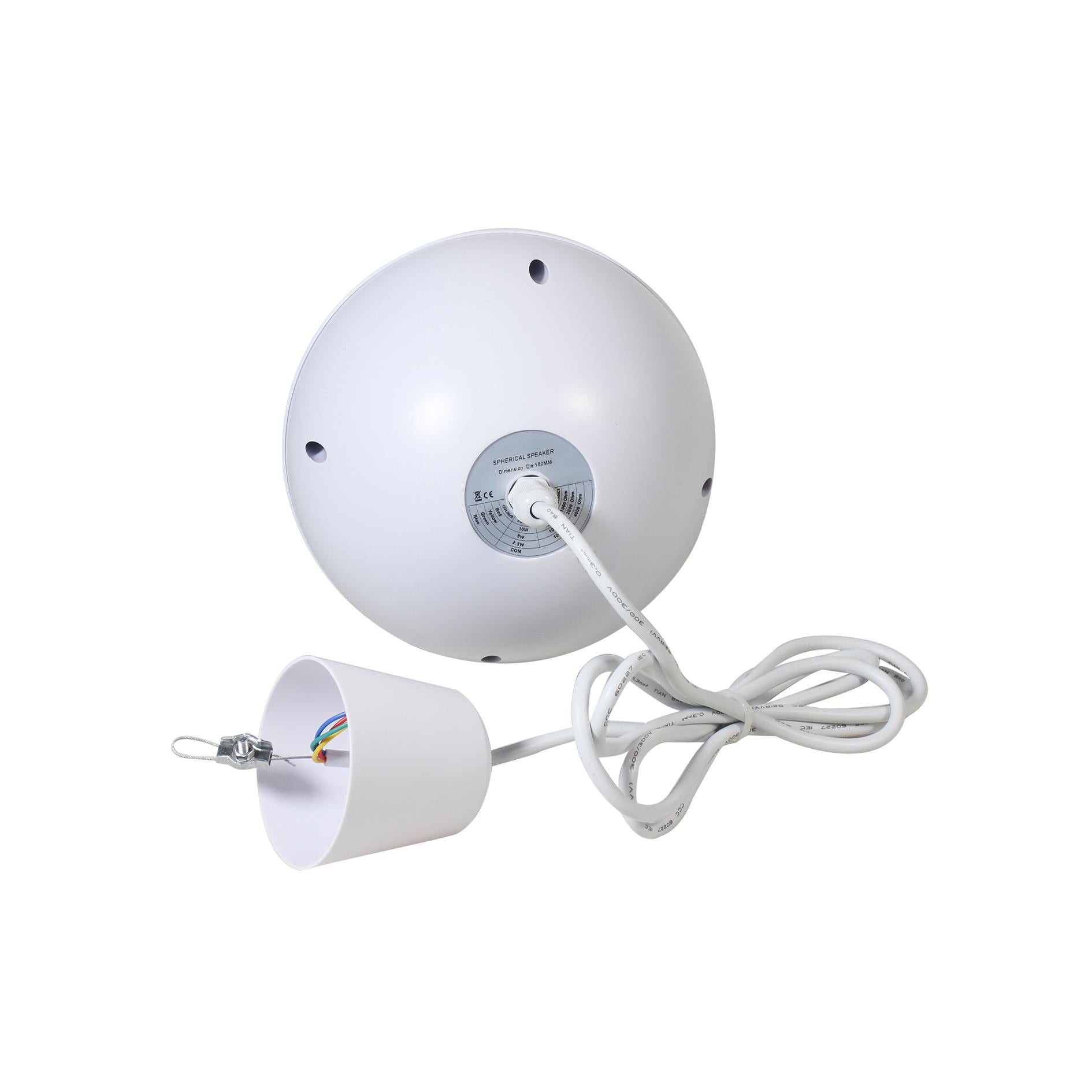 Parlante Colgante SKAUDIO, Blanco 2.5/5/10W para Aplicaciones Sin Cielo Falso.