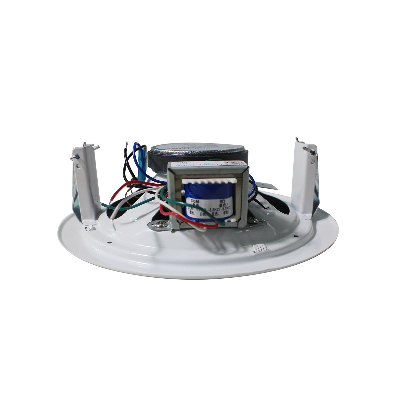 Parlante SKAUDIO, Color Blanco, Techo, Metal 100/70V, 1.5/3/6W, 6 pulgadas.