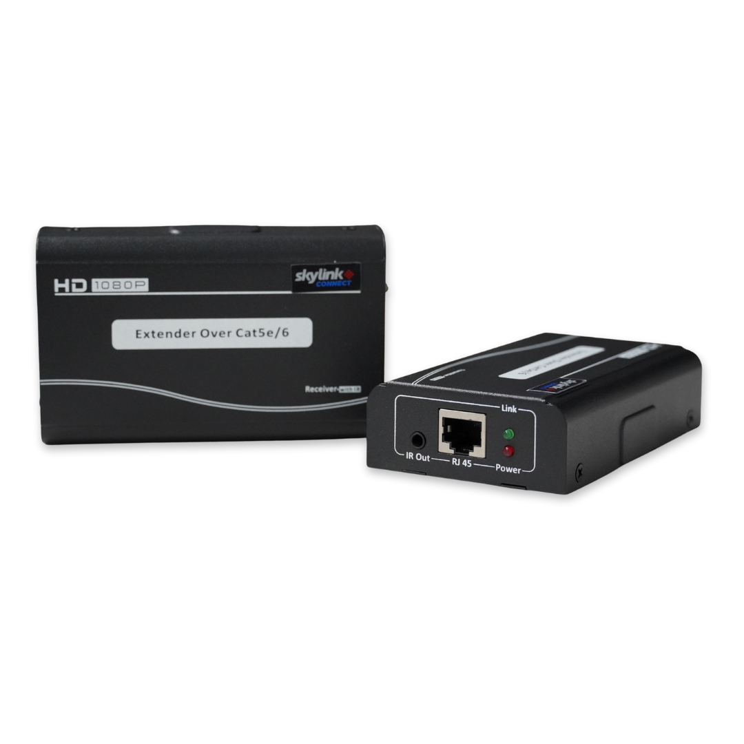 EXTENDER HDMI ACTIVO DE 1 CANAL SKYLINK, 150 MTS, CONTROL REMOTO INFRARROJO, CABLE USB-A A TIPO-C