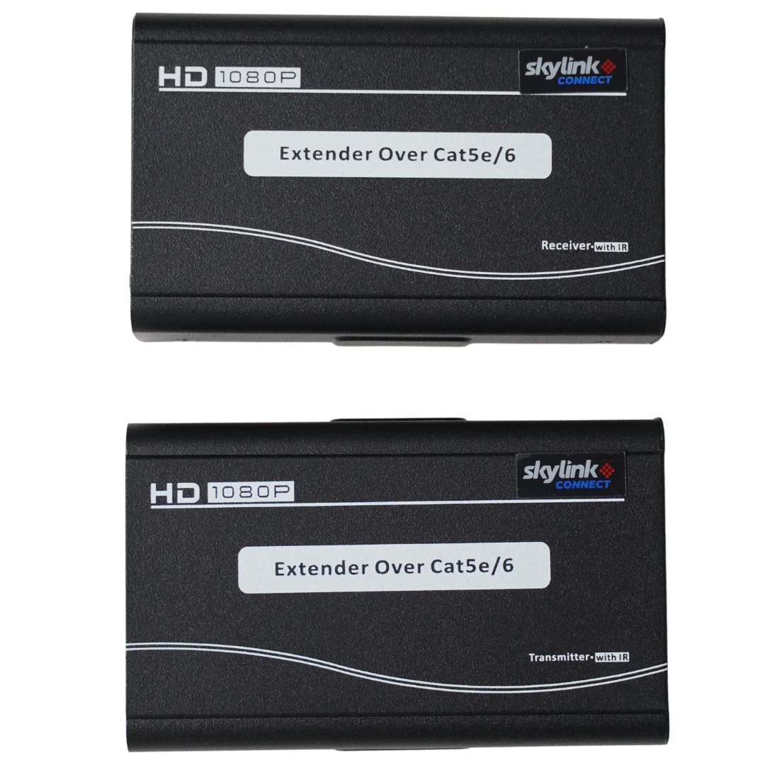 EXTENDER HDMI ACTIVO DE 1 CANAL SKYLINK, 150 MTS, CONTROL REMOTO INFRARROJO, CABLE USB-A A TIPO-C