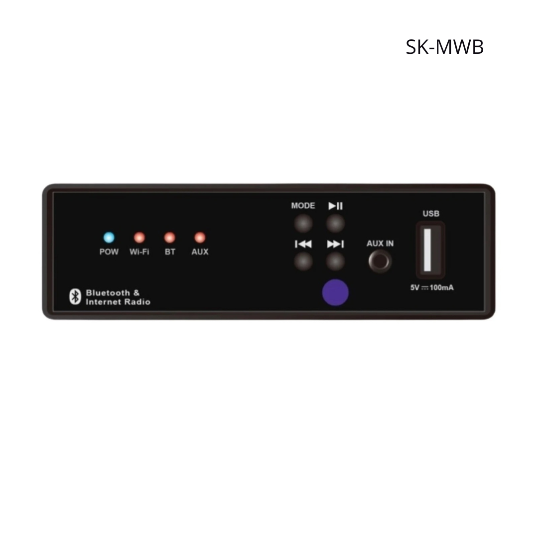 Reproductor Multimedia SKAUDIO, Wifi, Bluetooth, USB, Compatibles con Amlificadores SKAUDIO.