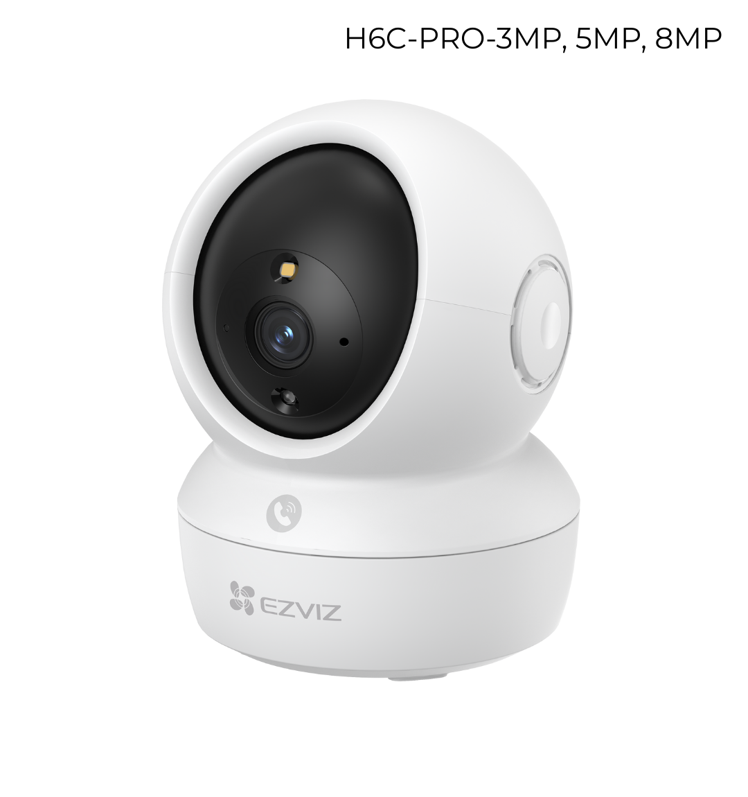 Cámara EZVIZ Wifi, 360°, IR10 metros, detección de movimiento, audio bidireccional, visión nocturna a color. H6C-PRO-3MP y 5MP.
