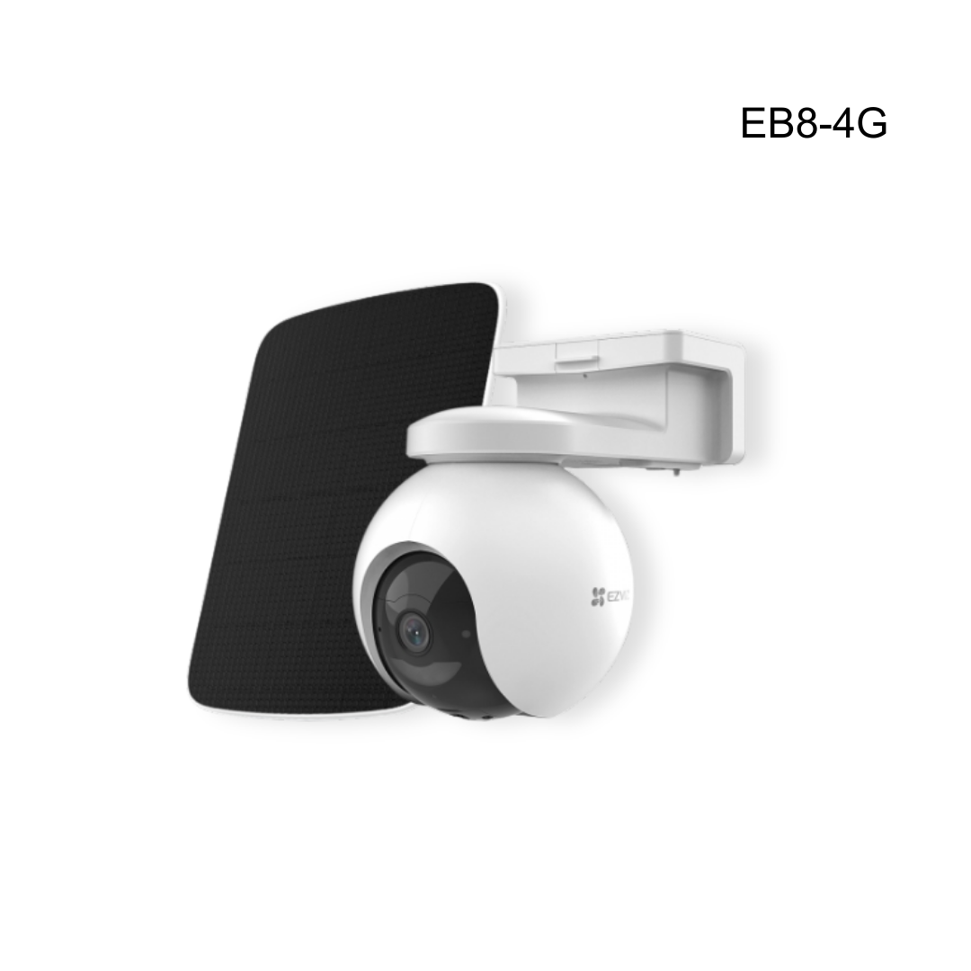 Kit camara+panel ezviz 4G, 3MP, PR360, Vision a color en la noche