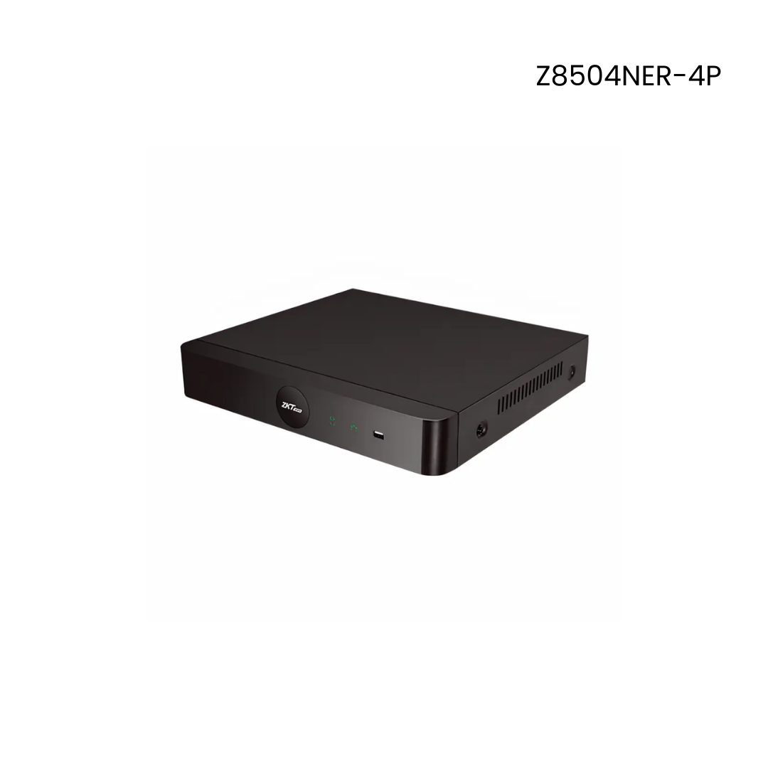 NVR de 4 canales ZKTeco 5mp con PoE